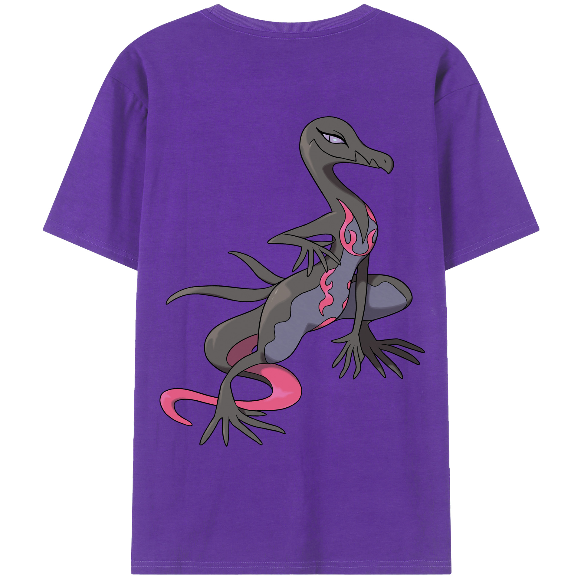 （画像用） ポケットモンスター Pokémon 綿100％ メンズ半袖Tシャツ（バックプリント） 通気性