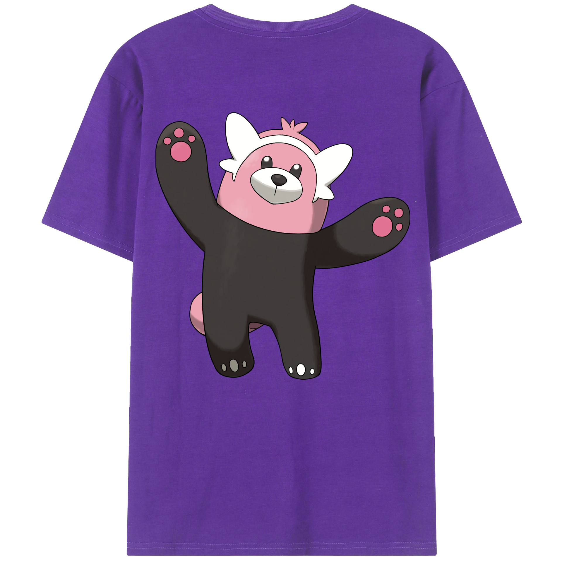 （画像用） ポケットモンスター Pokémon 綿100％ メンズ半袖Tシャツ（バックプリント） 通気性