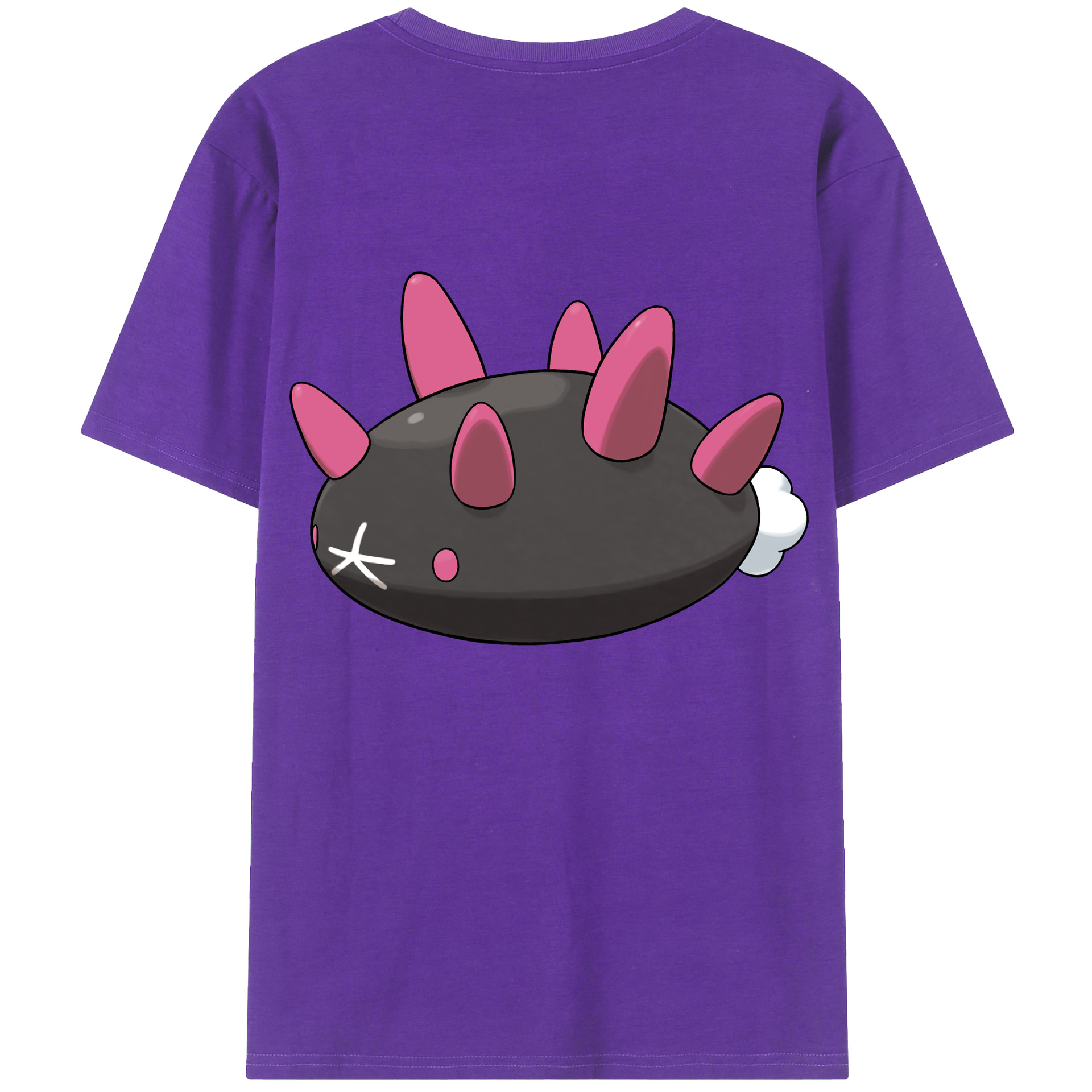 （画像用） ポケットモンスター Pokémon 綿100％ メンズ半袖Tシャツ（バックプリント） 通気性