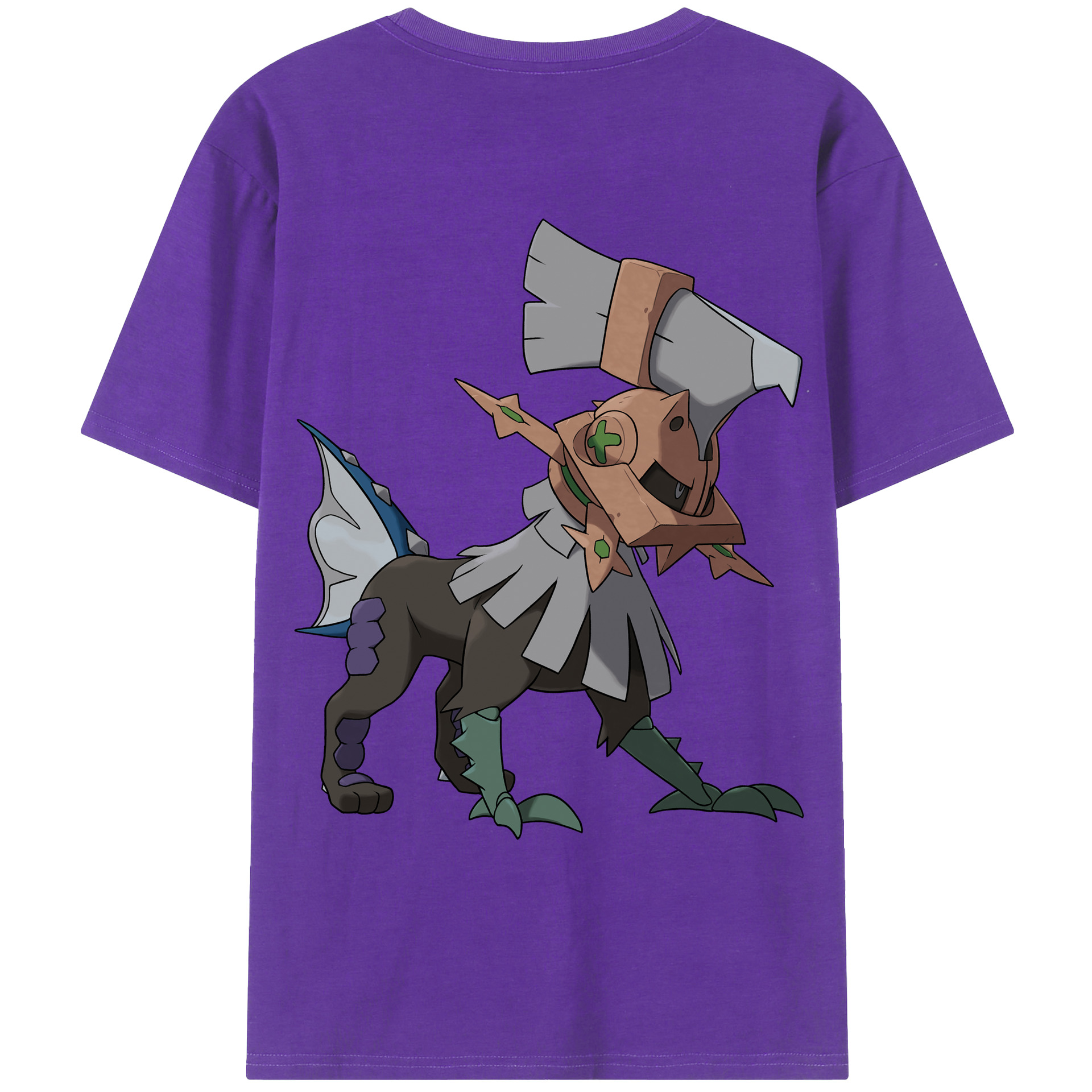 （画像用） ポケットモンスター Pokémon 綿100％ メンズ半袖Tシャツ（バックプリント） 通気性