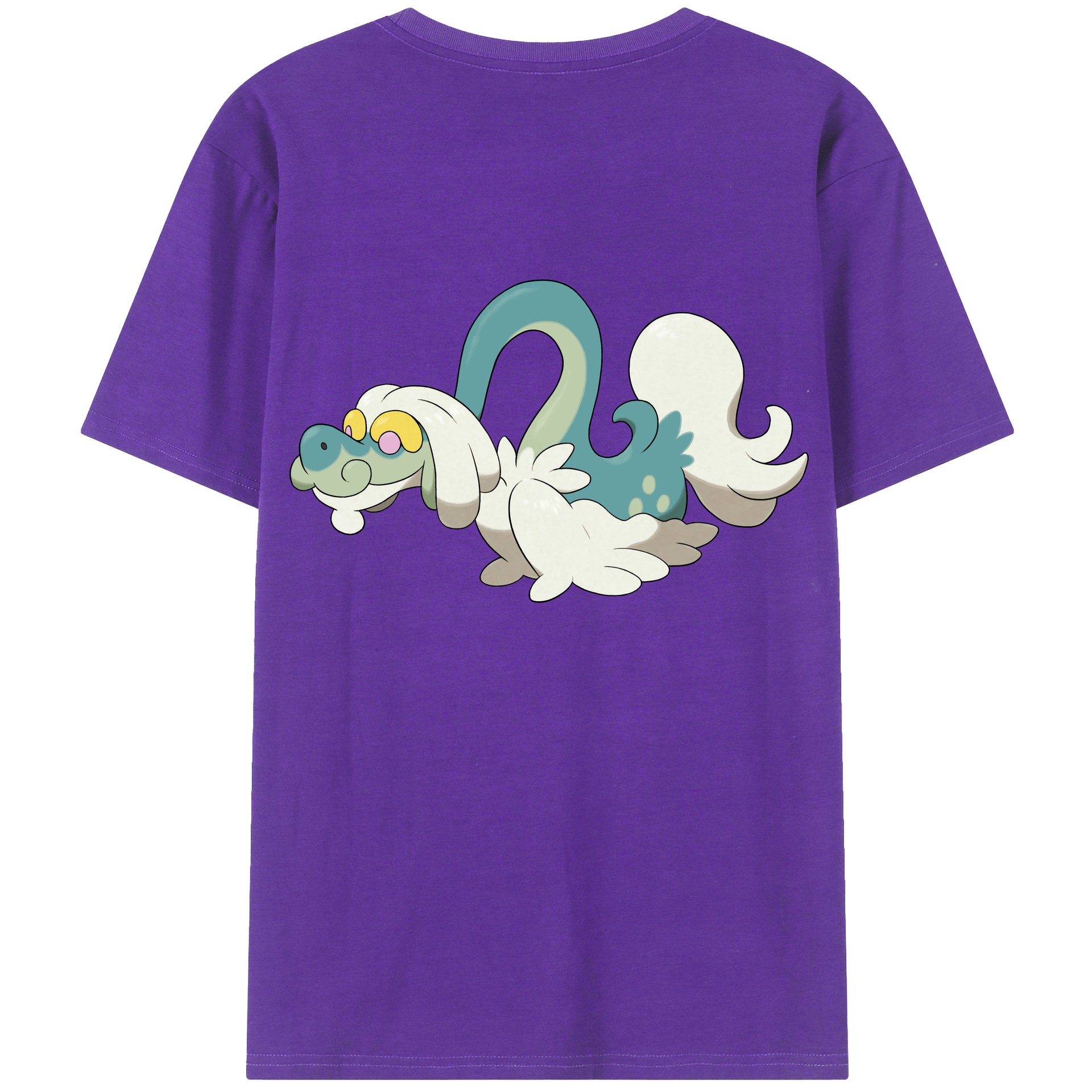 （画像用） ポケットモンスター Pokémon 綿100％ メンズ半袖Tシャツ（バックプリント） 通気性
