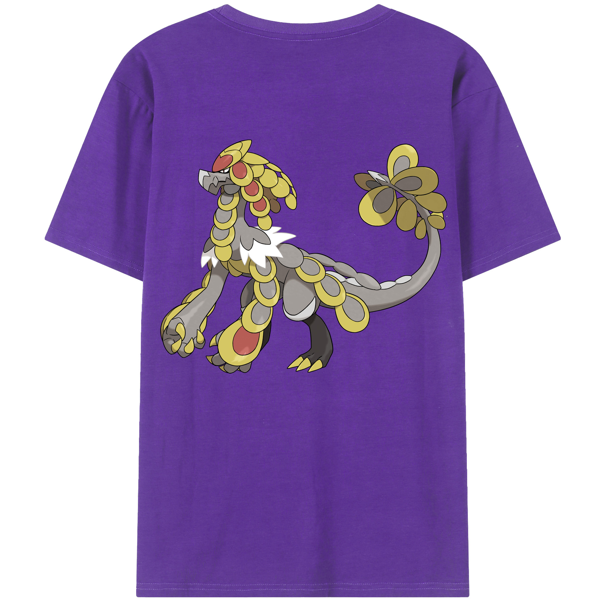 （画像用） ポケットモンスター Pokémon 綿100％ メンズ半袖Tシャツ（バックプリント） 通気性