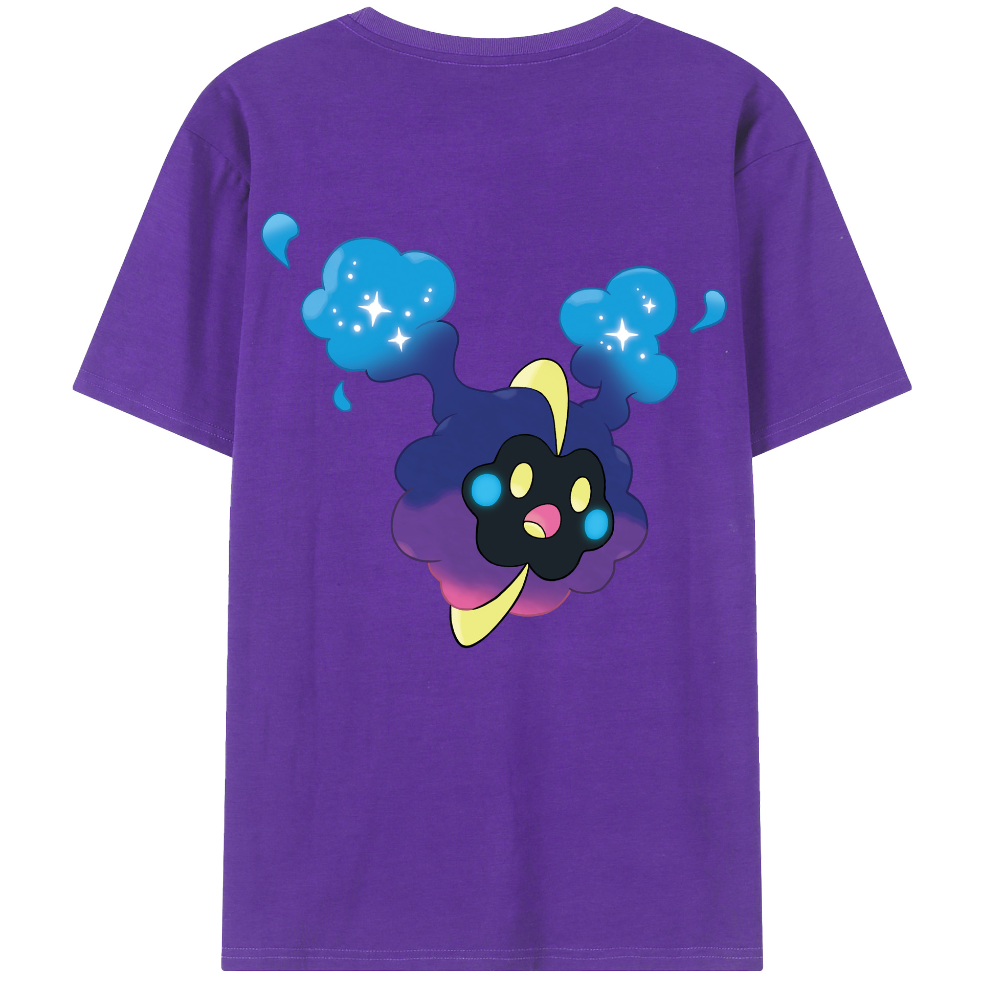 （画像用） ポケットモンスター Pokémon 綿100％ メンズ半袖Tシャツ（バックプリント） 通気性