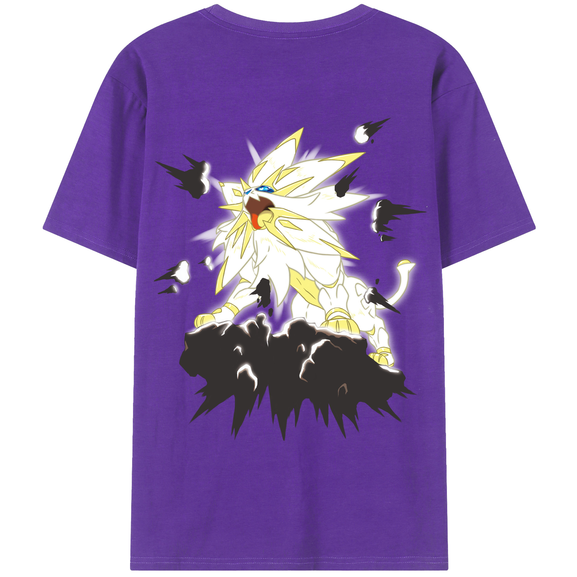 （画像用） ポケットモンスター Pokémon 綿100％ メンズ半袖Tシャツ（バックプリント） 通気性
