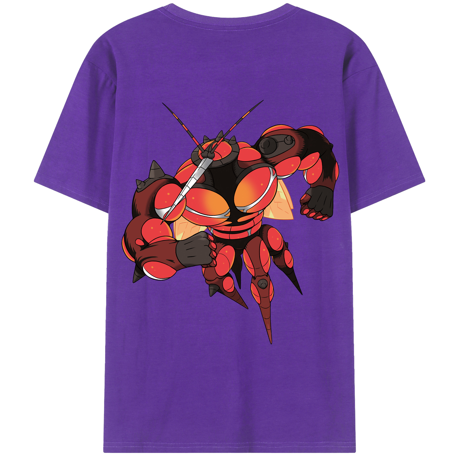 （画像用） ポケットモンスター Pokémon 綿100％ メンズ半袖Tシャツ（バックプリント） 通気性