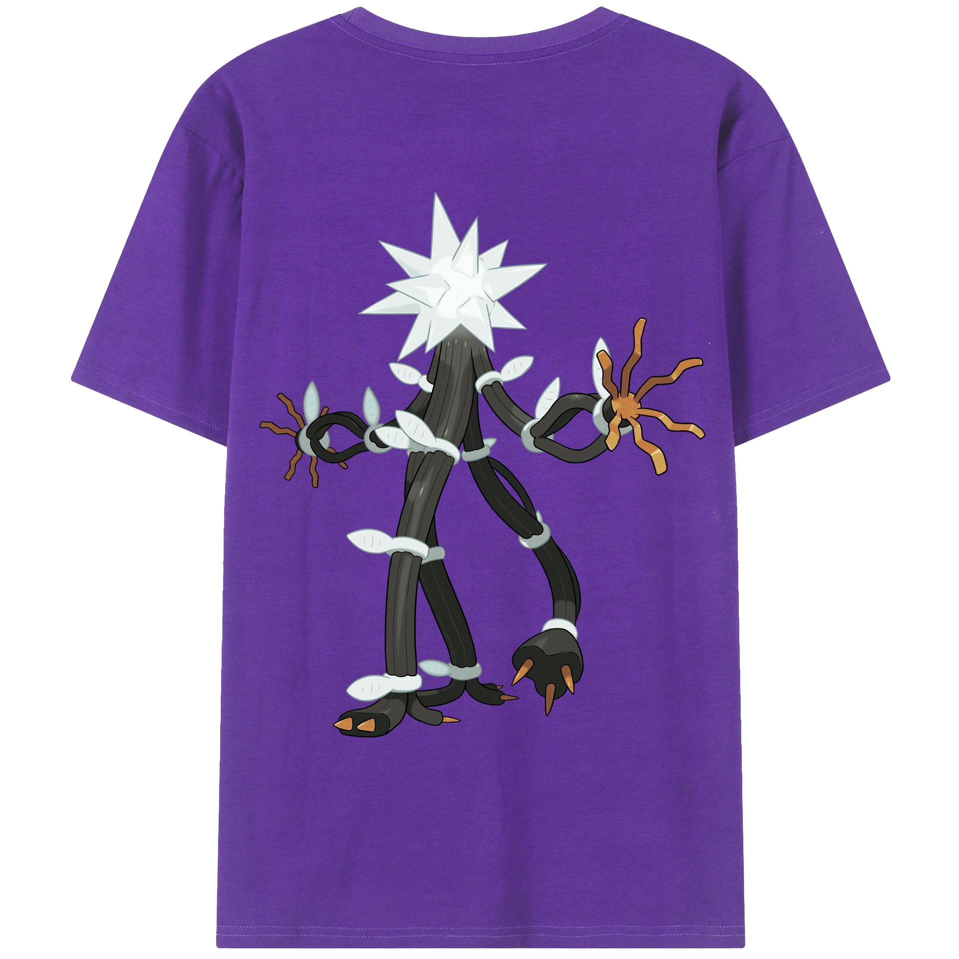 （画像用） ポケットモンスター Pokémon 綿100％ メンズ半袖Tシャツ（バックプリント） 通気性