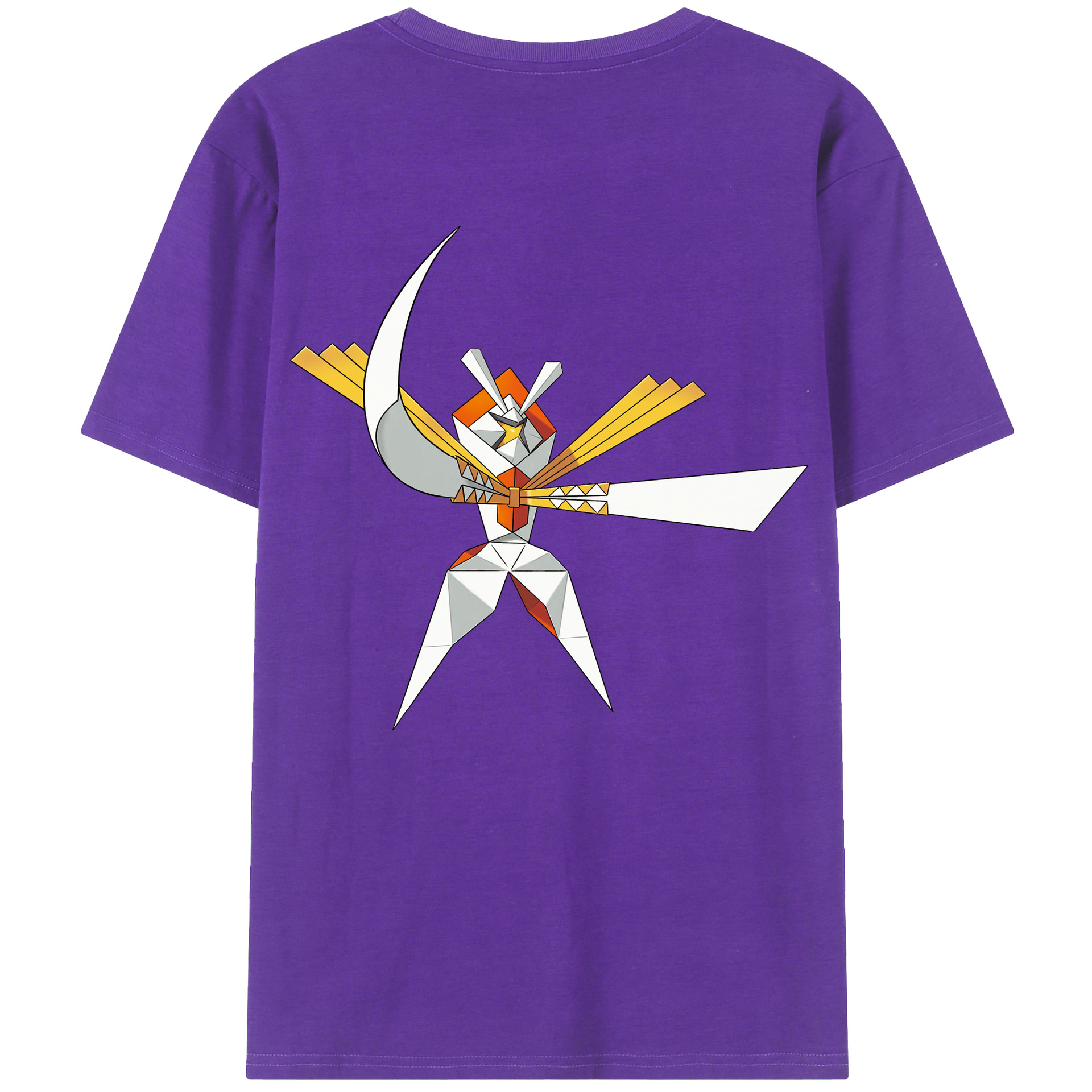 （画像用） ポケットモンスター Pokémon 綿100％ メンズ半袖Tシャツ（バックプリント） 通気性