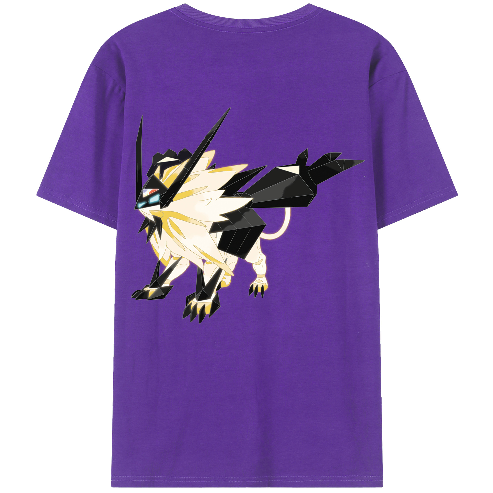 （画像用） ポケットモンスター Pokémon 綿100％ メンズ半袖Tシャツ（バックプリント） 通気性
