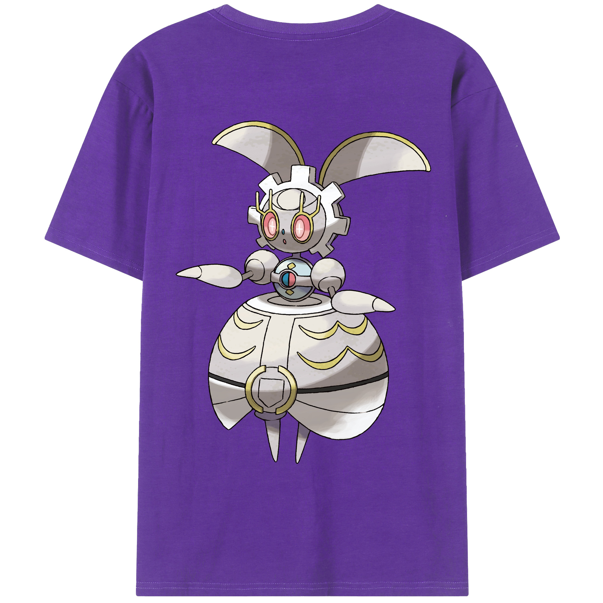 （画像用） ポケットモンスター Pokémon 綿100％ メンズ半袖Tシャツ（バックプリント） 通気性