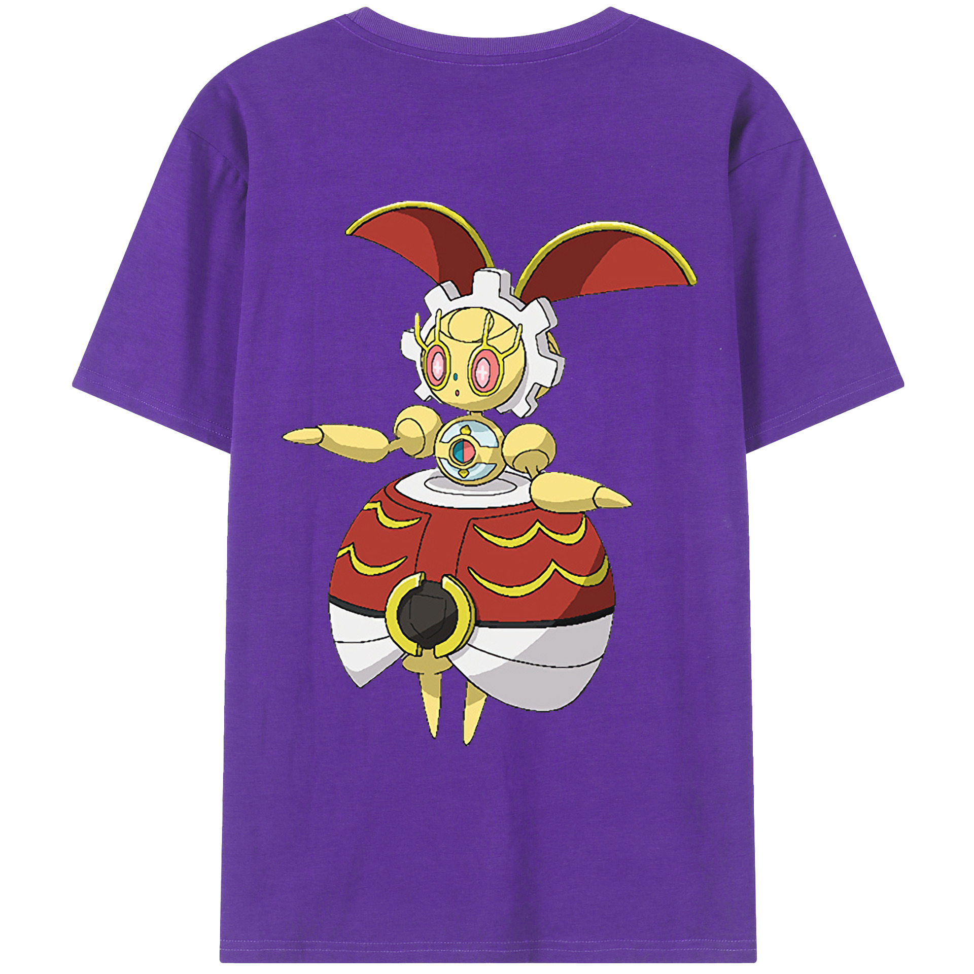 （画像用） ポケットモンスター Pokémon 綿100％ メンズ半袖Tシャツ（バックプリント） 通気性