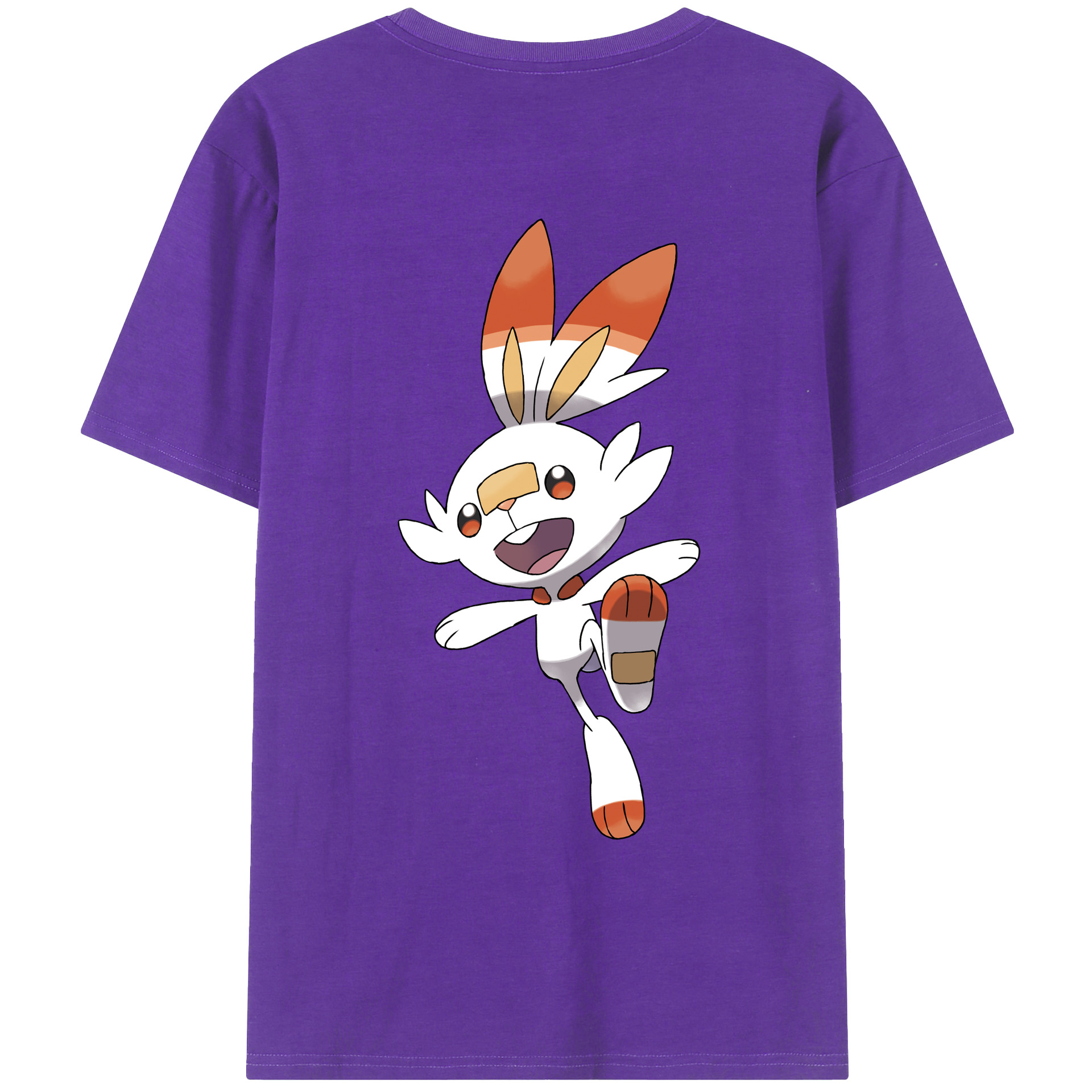（画像用） ポケットモンスター Pokémon 綿100％ メンズ半袖Tシャツ（バックプリント） 通気性