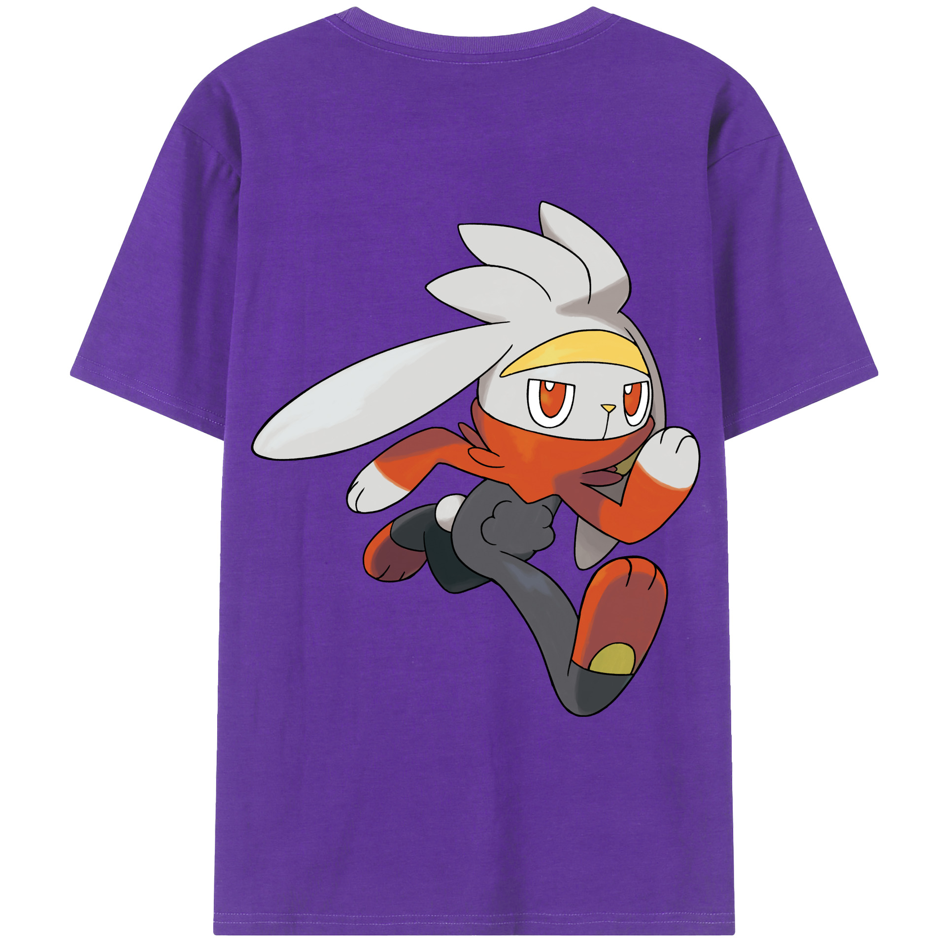 （画像用） ポケットモンスター Pokémon 綿100％ メンズ半袖Tシャツ（バックプリント） 通気性