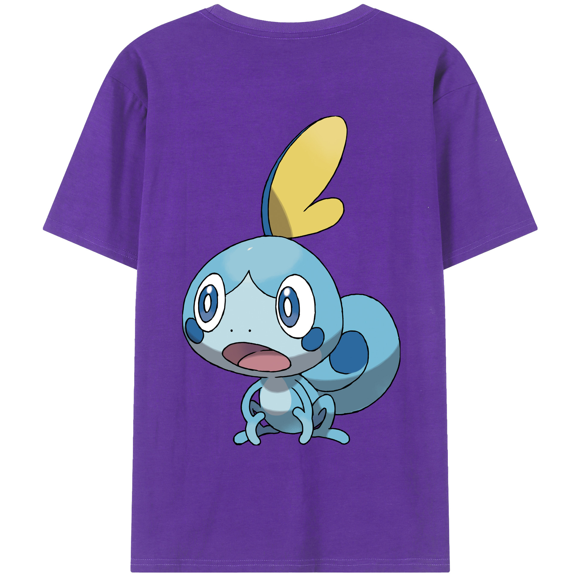 （画像用） ポケットモンスター Pokémon 綿100％ メンズ半袖Tシャツ（バックプリント） 通気性