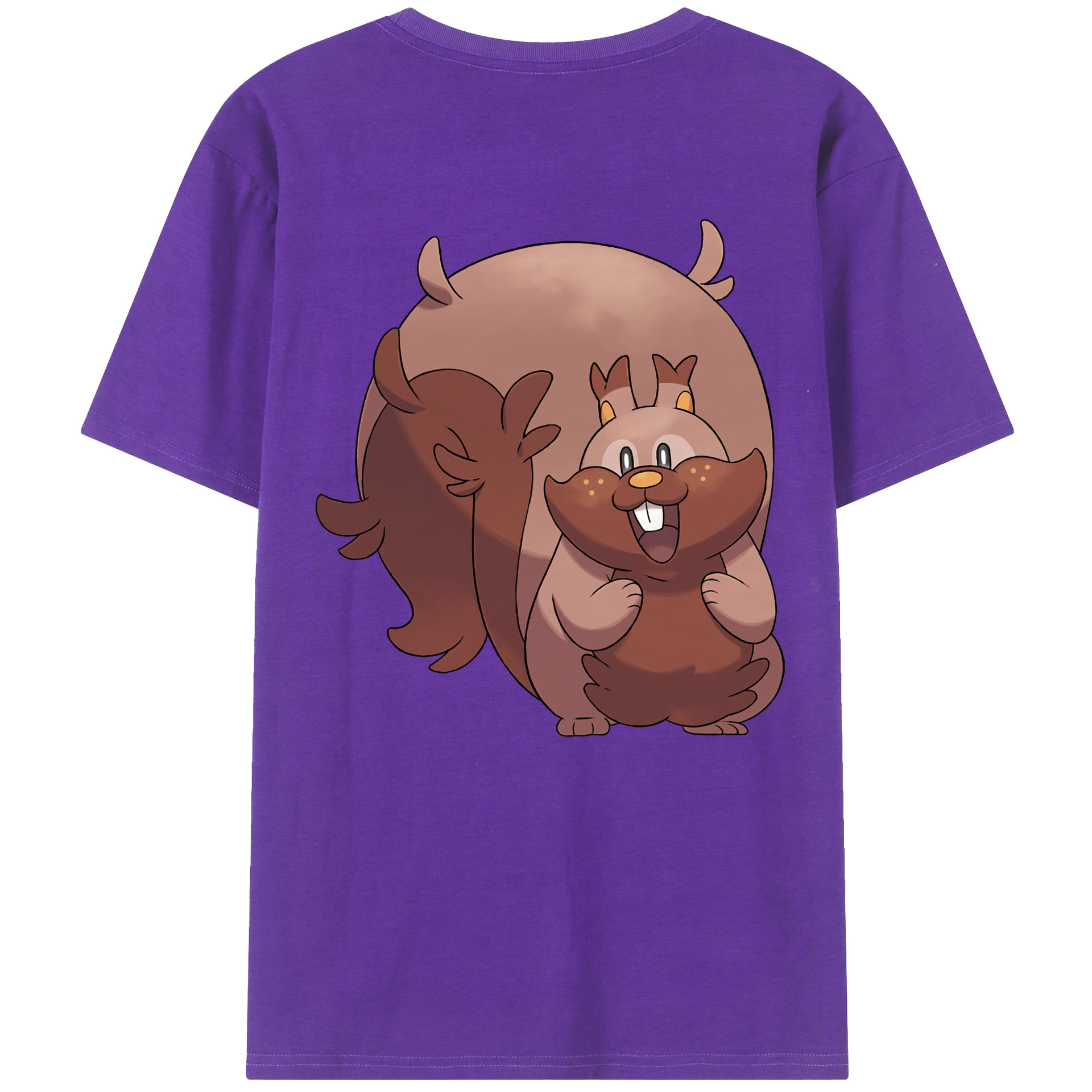 （画像用） ポケットモンスター Pokémon 綿100％ メンズ半袖Tシャツ（バックプリント） 通気性
