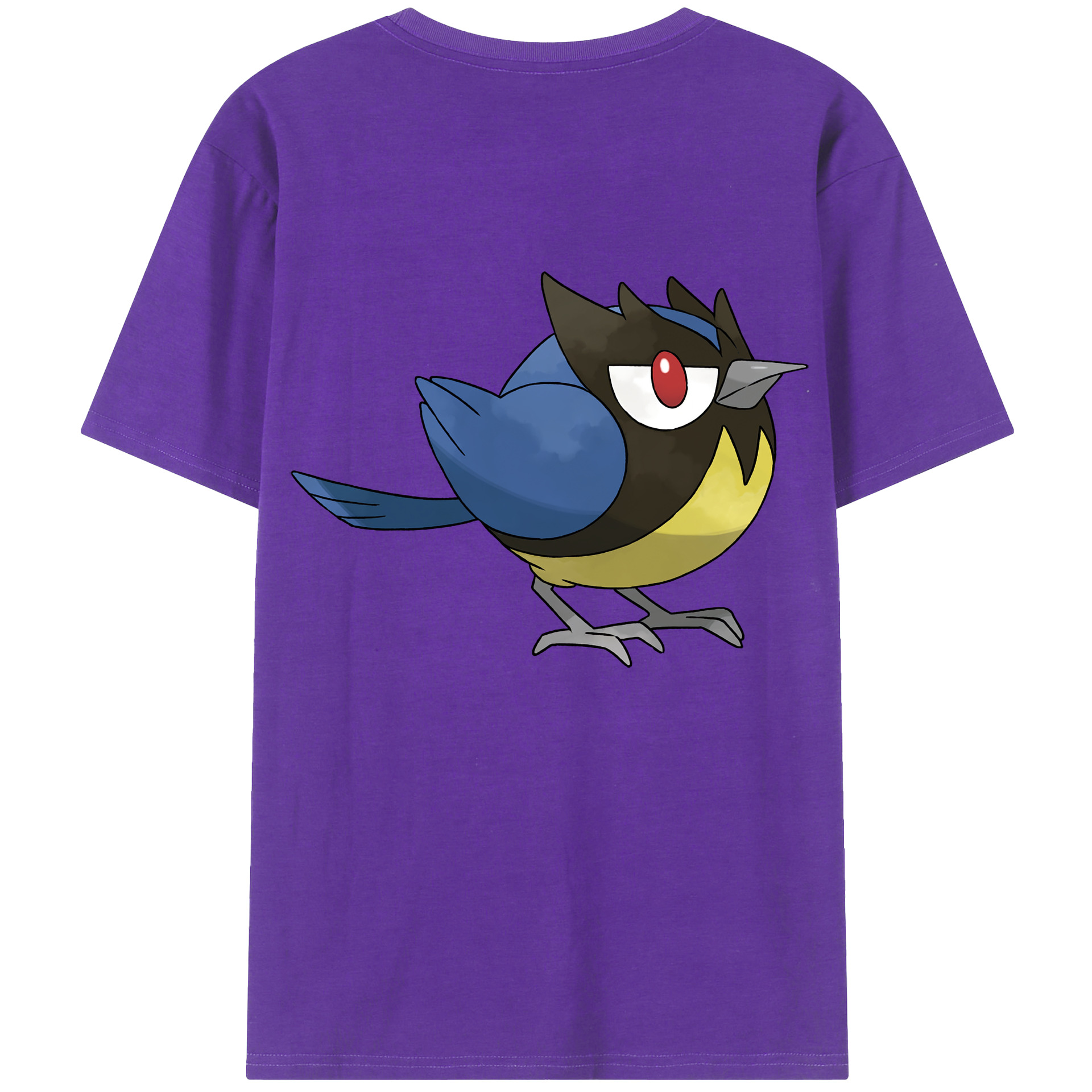 （画像用） ポケットモンスター Pokémon 綿100％ メンズ半袖Tシャツ（バックプリント） 通気性