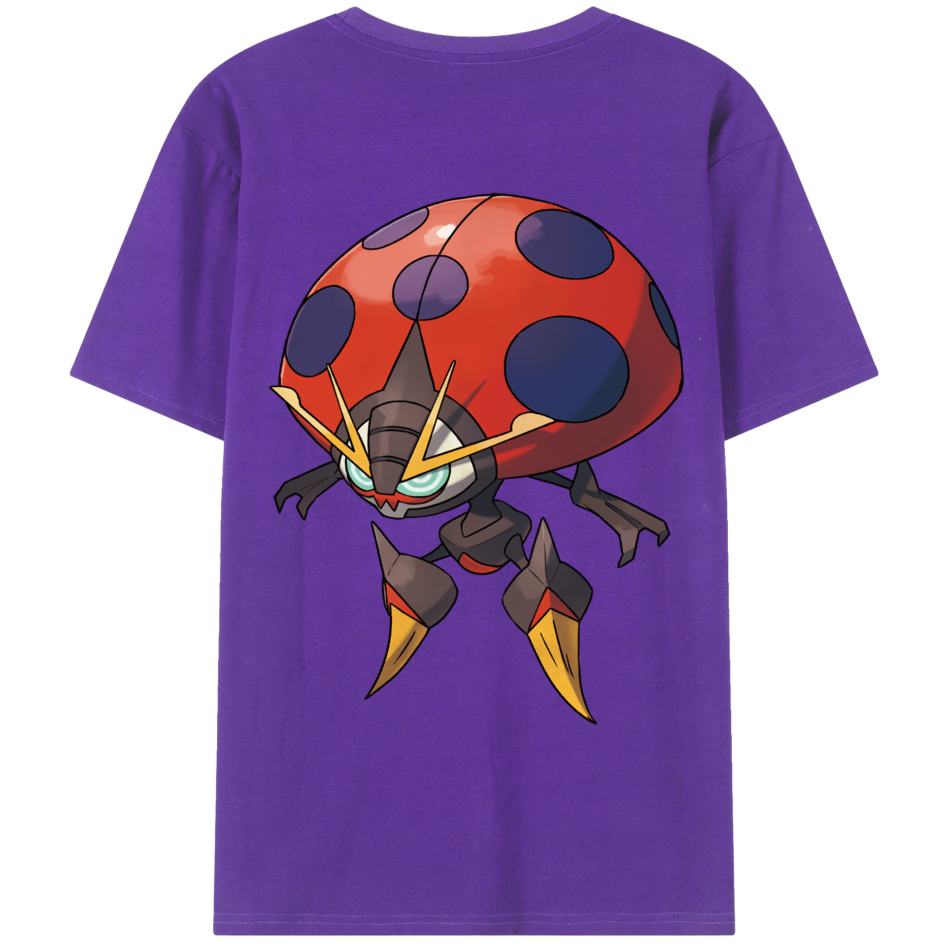 （画像用） ポケットモンスター Pokémon 綿100％ メンズ半袖Tシャツ（バックプリント） 通気性