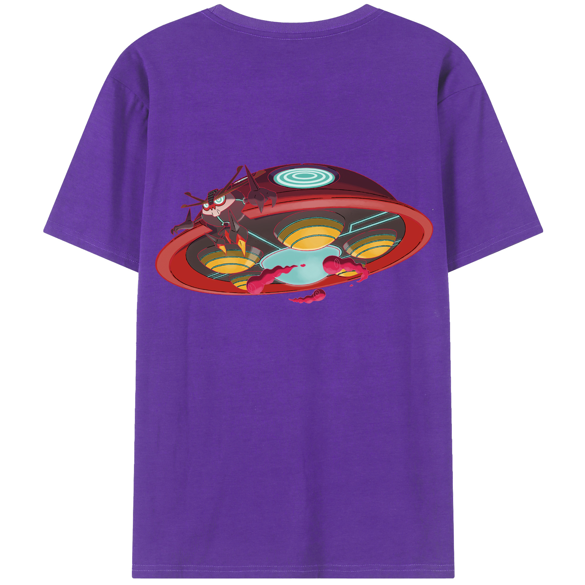 （画像用） ポケットモンスター Pokémon 綿100％ メンズ半袖Tシャツ（バックプリント） 通気性