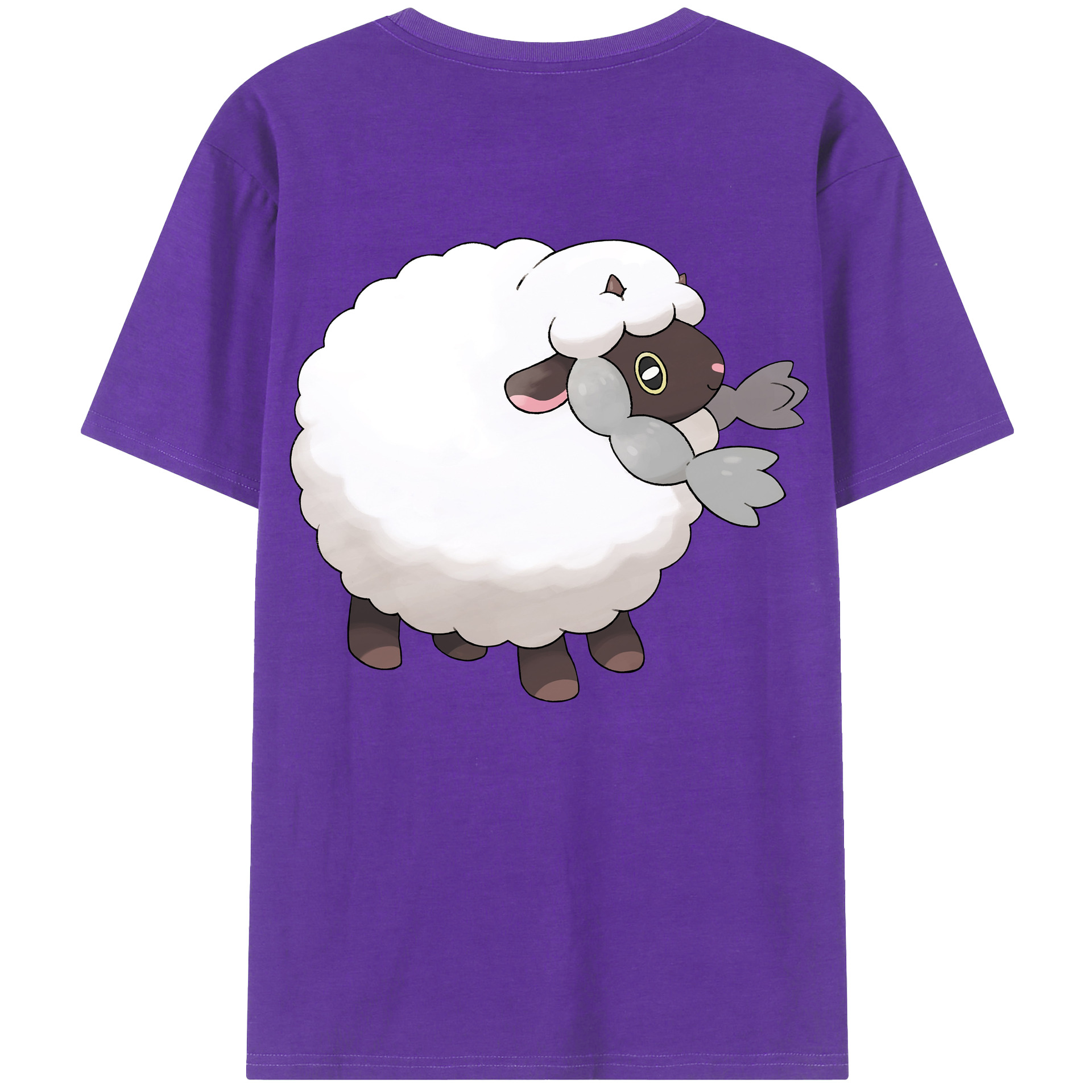 （画像用） ポケットモンスター Pokémon 綿100％ メンズ半袖Tシャツ（バックプリント） 通気性