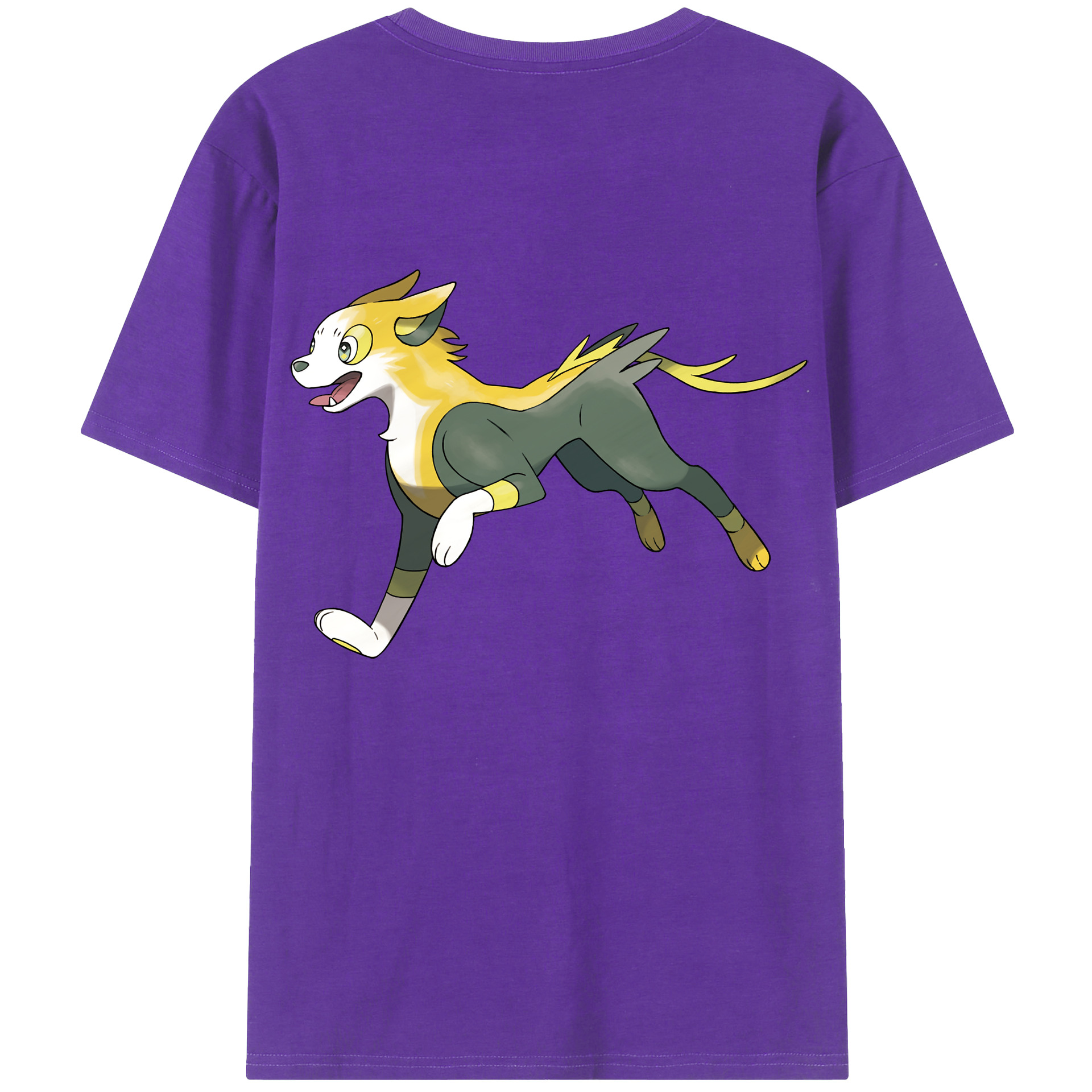 （画像用） ポケットモンスター Pokémon 綿100％ メンズ半袖Tシャツ（バックプリント） 通気性