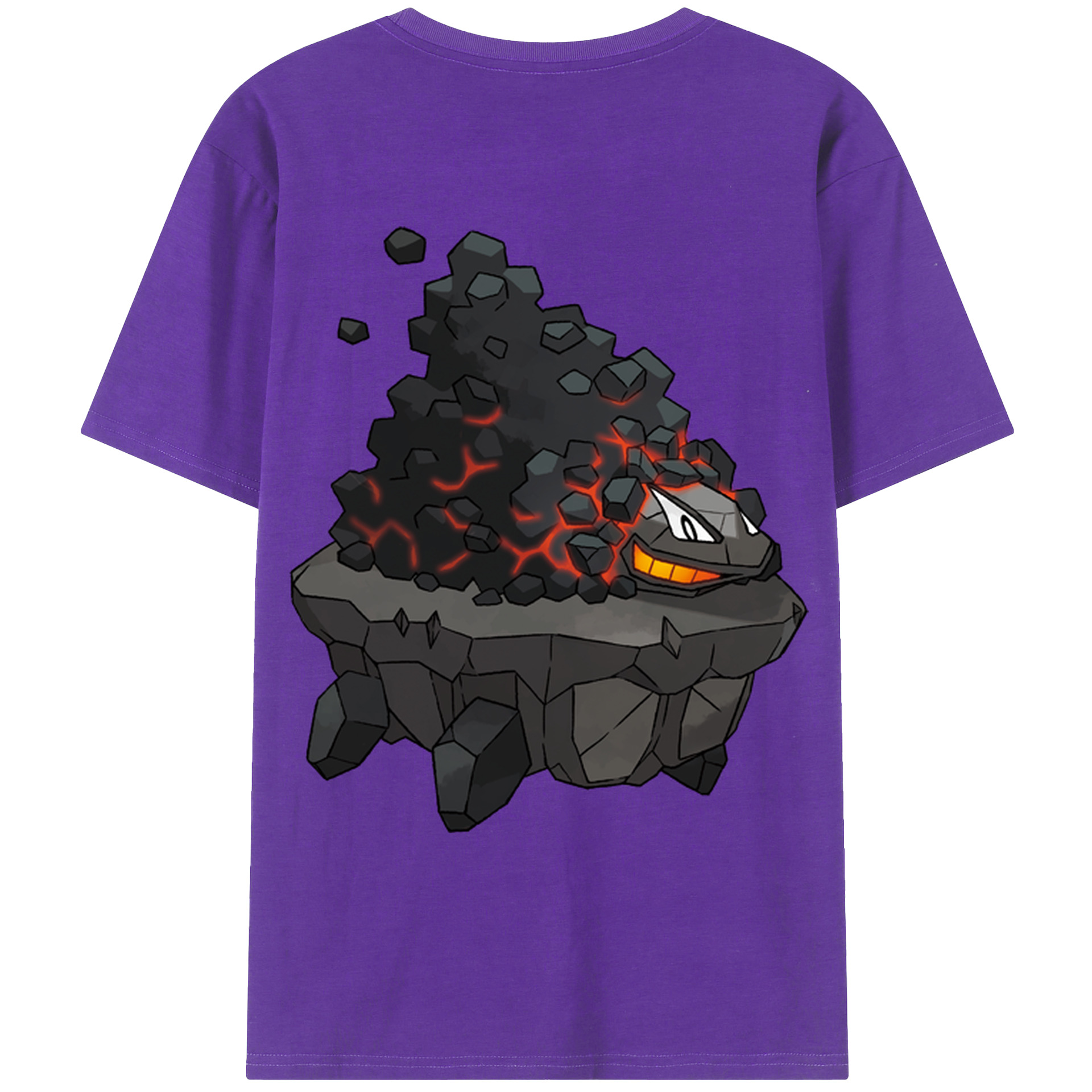（画像用） ポケットモンスター Pokémon 綿100％ メンズ半袖Tシャツ（バックプリント） 通気性