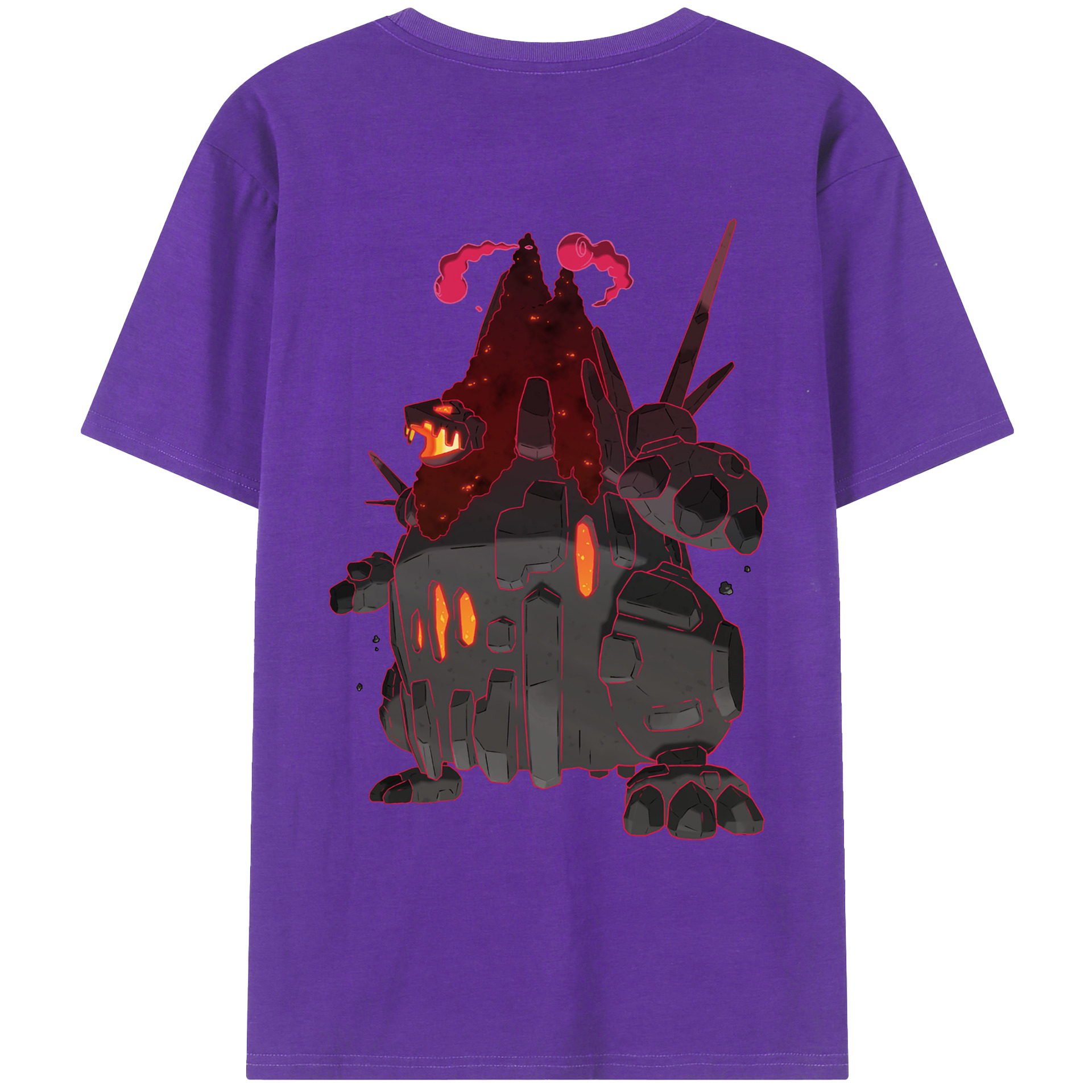 （画像用） ポケットモンスター Pokémon 綿100％ メンズ半袖Tシャツ（バックプリント） 通気性