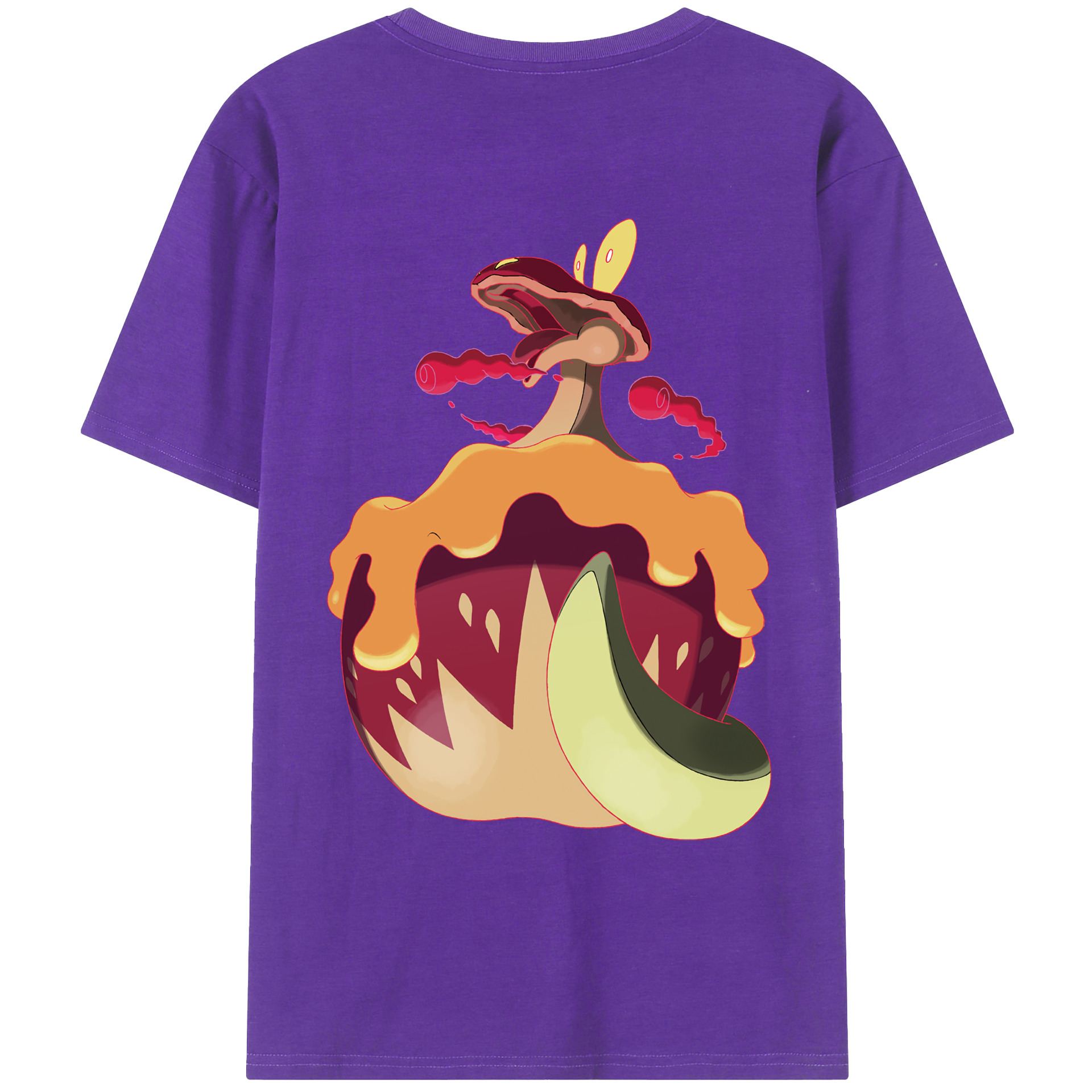（画像用） ポケットモンスター Pokémon 綿100％ メンズ半袖Tシャツ（バックプリント） 通気性