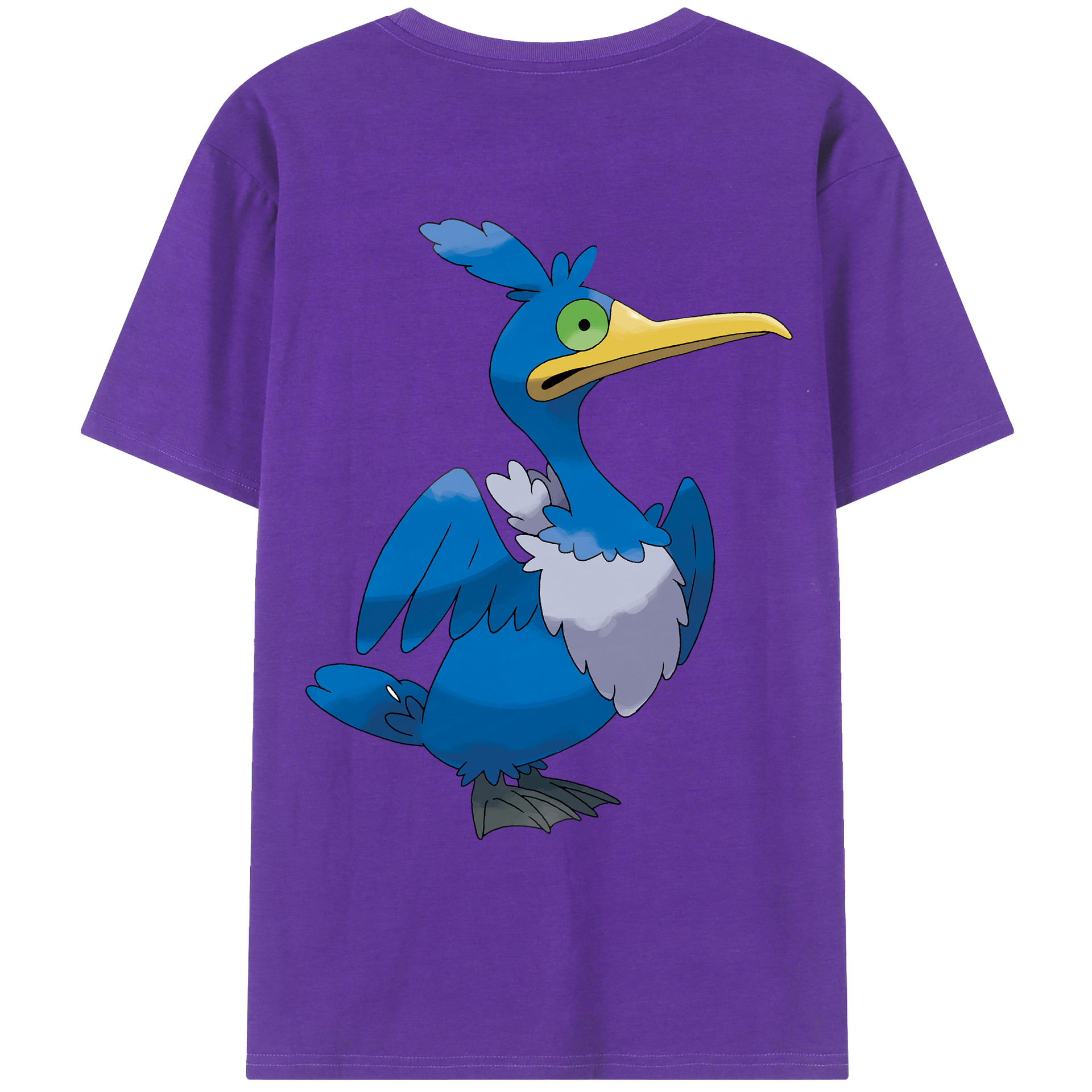 （画像用） ポケットモンスター Pokémon 綿100％ メンズ半袖Tシャツ（バックプリント） 通気性