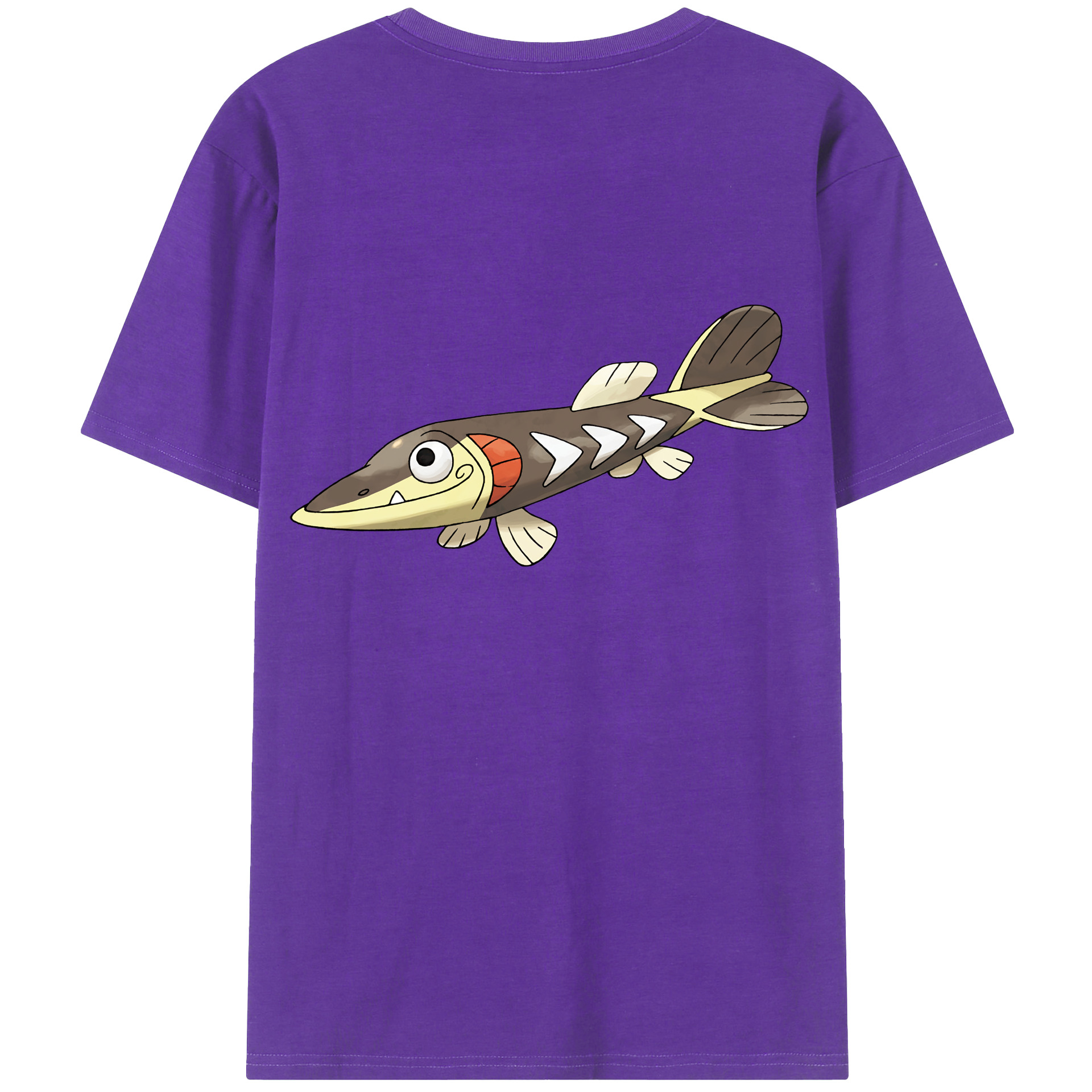 （画像用） ポケットモンスター Pokémon 綿100％ メンズ半袖Tシャツ（バックプリント） 通気性