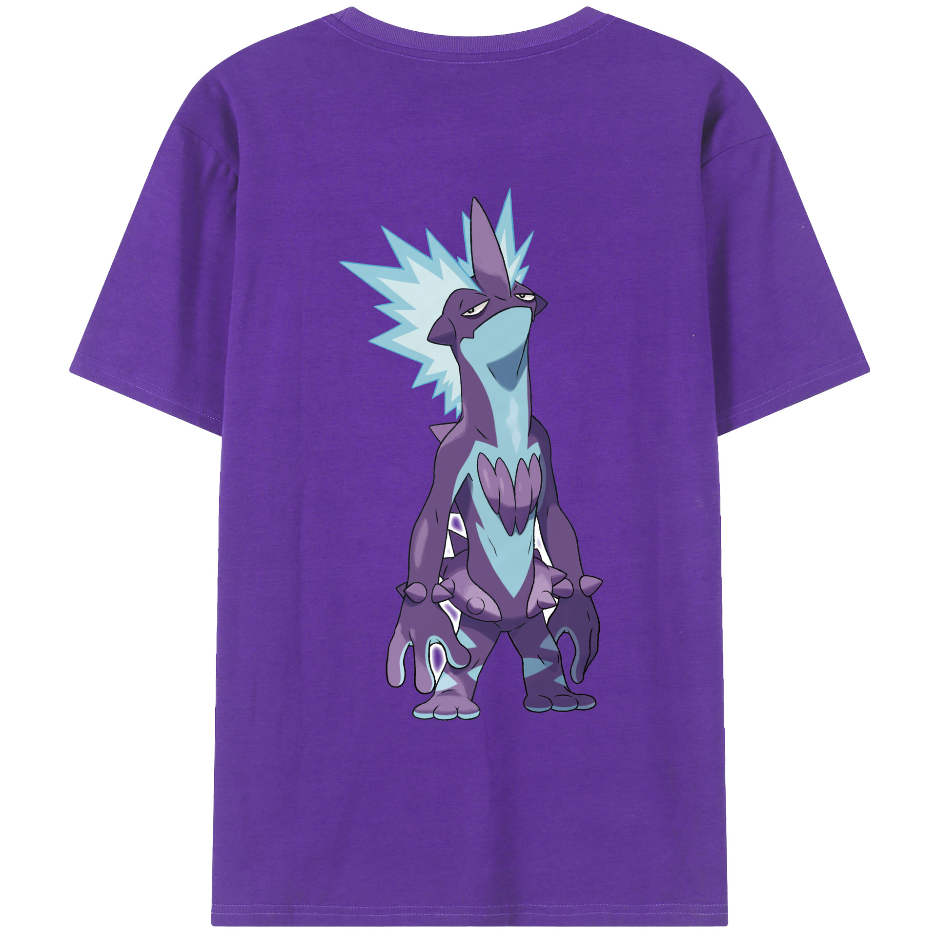 （画像用） ポケットモンスター Pokémon 綿100％ メンズ半袖Tシャツ（バックプリント） 通気性