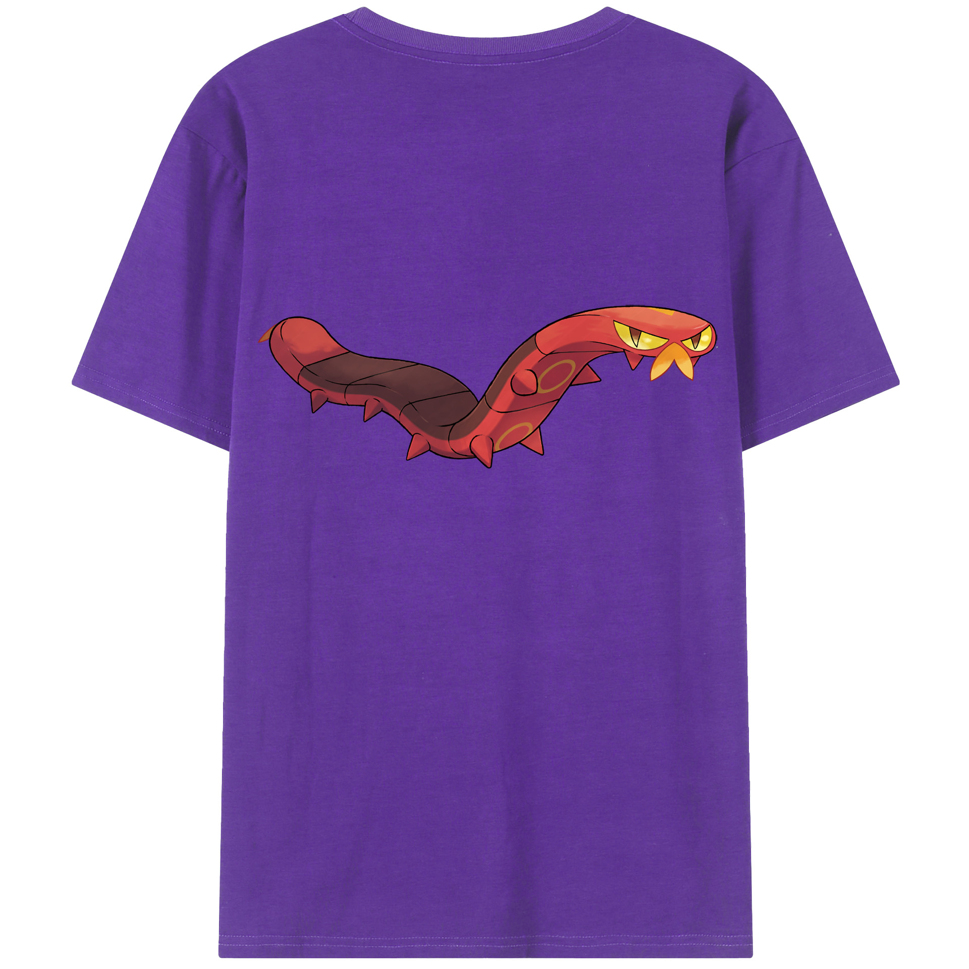 （画像用） ポケットモンスター Pokémon 綿100％ メンズ半袖Tシャツ（バックプリント） 通気性