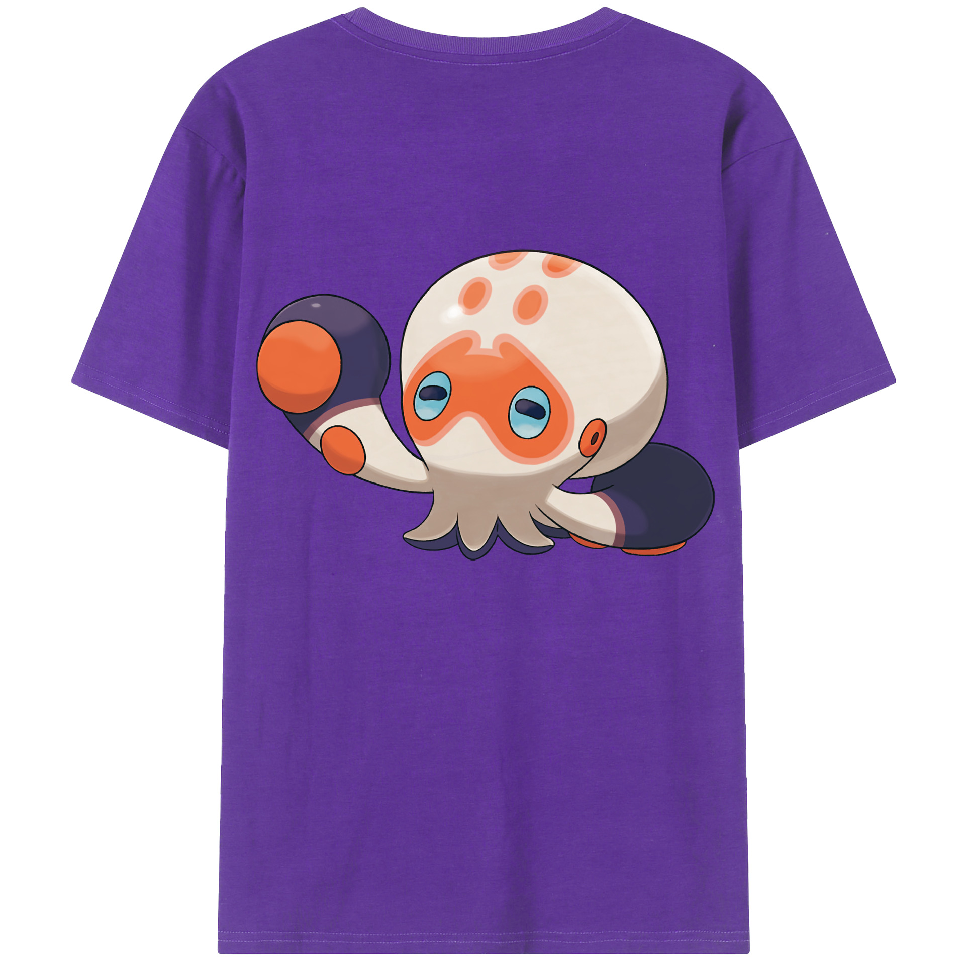 （画像用） ポケットモンスター Pokémon 綿100％ メンズ半袖Tシャツ（バックプリント） 通気性