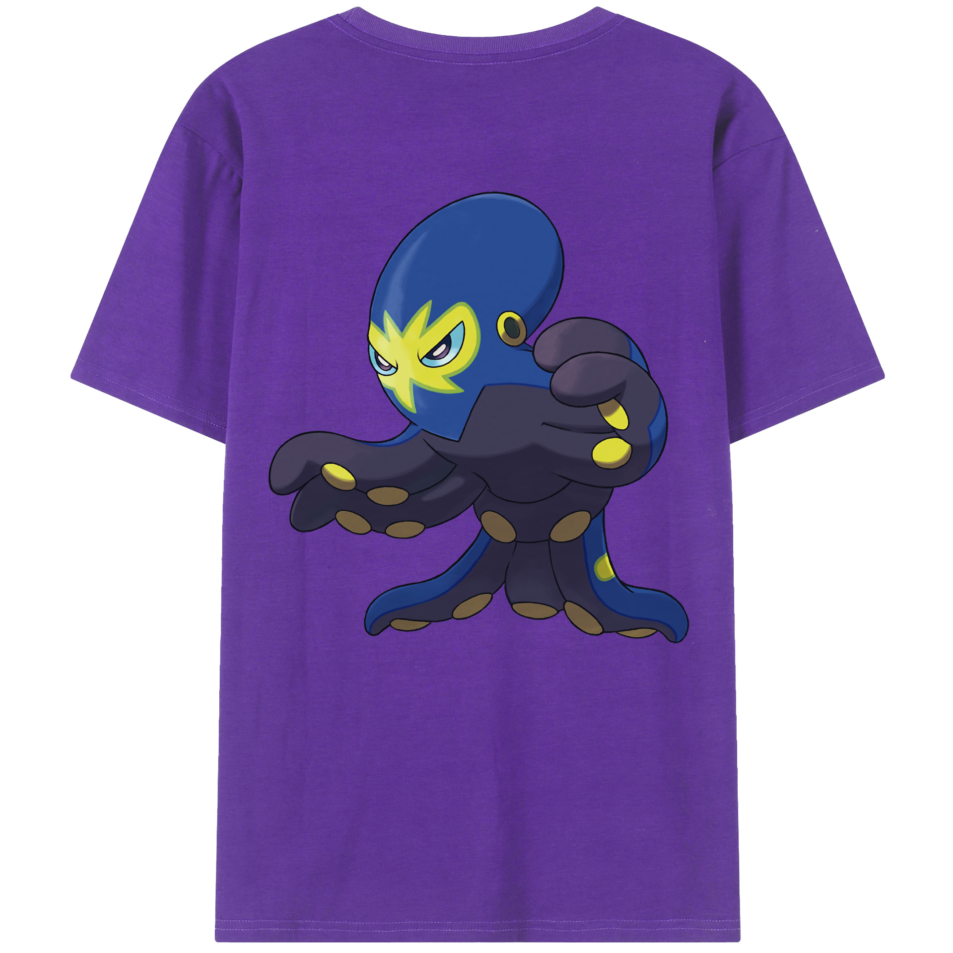 （画像用） ポケットモンスター Pokémon 綿100％ メンズ半袖Tシャツ（バックプリント） 通気性
