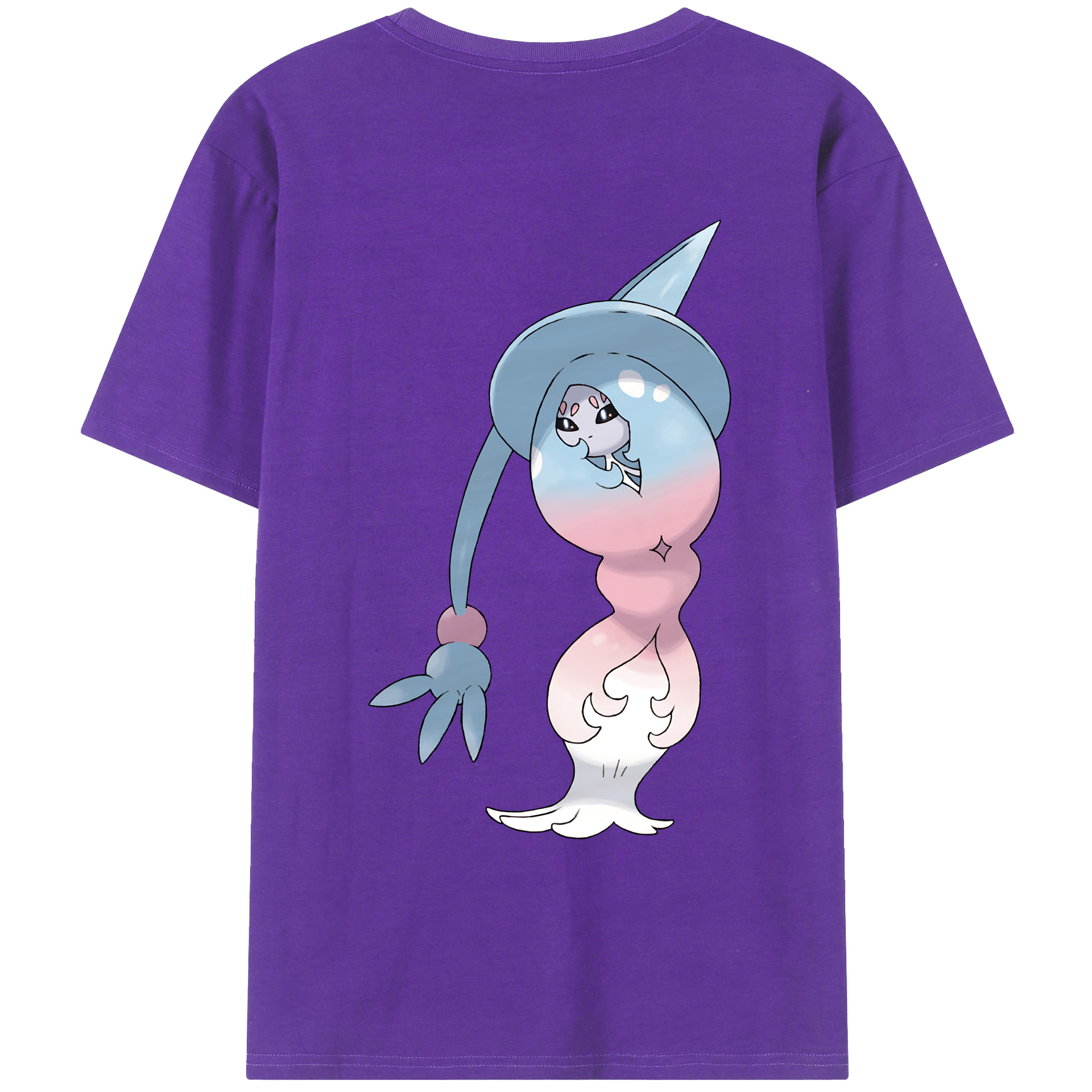 （画像用） ポケットモンスター Pokémon 綿100％ メンズ半袖Tシャツ（バックプリント） 通気性