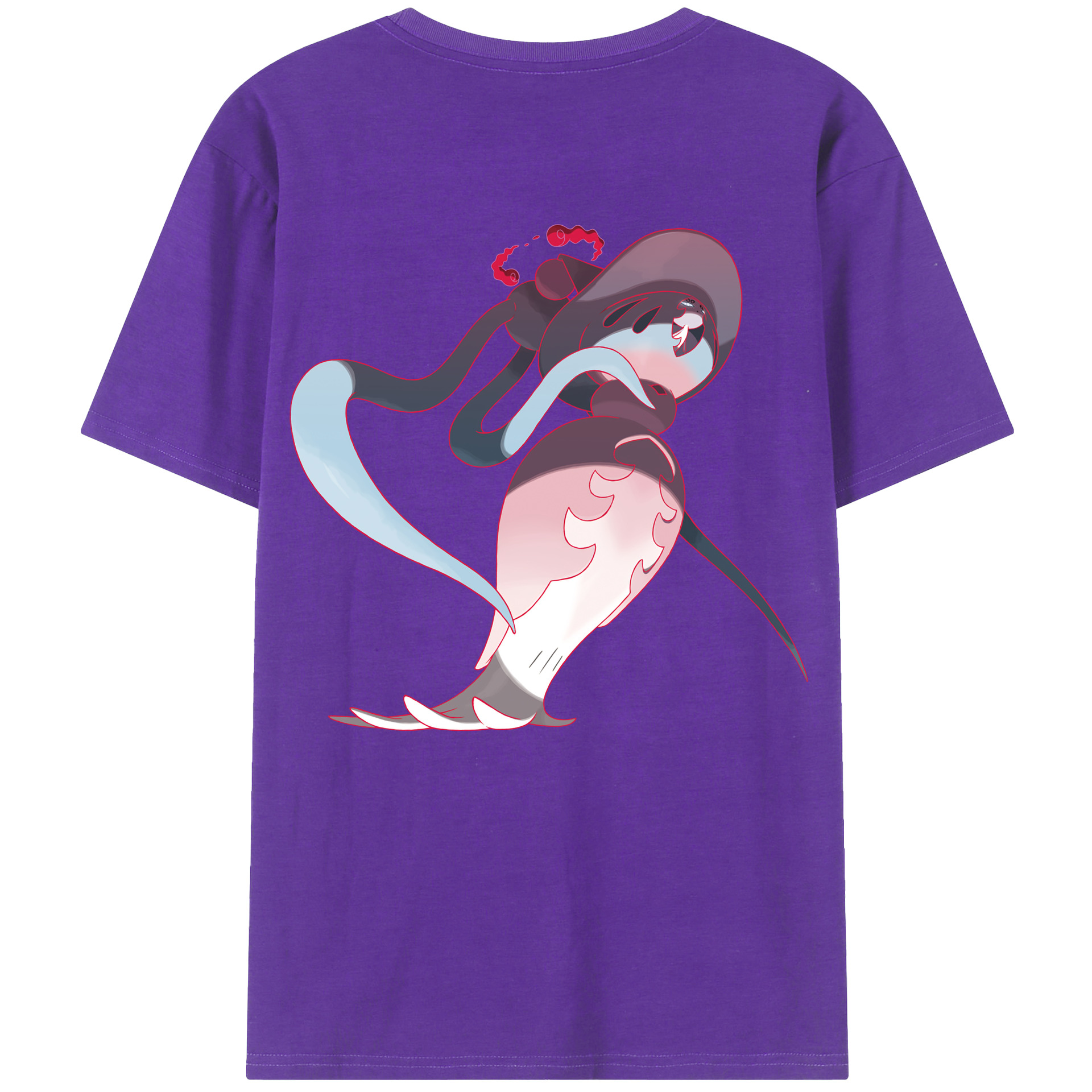 （画像用） ポケットモンスター Pokémon 綿100％ メンズ半袖Tシャツ（バックプリント） 通気性