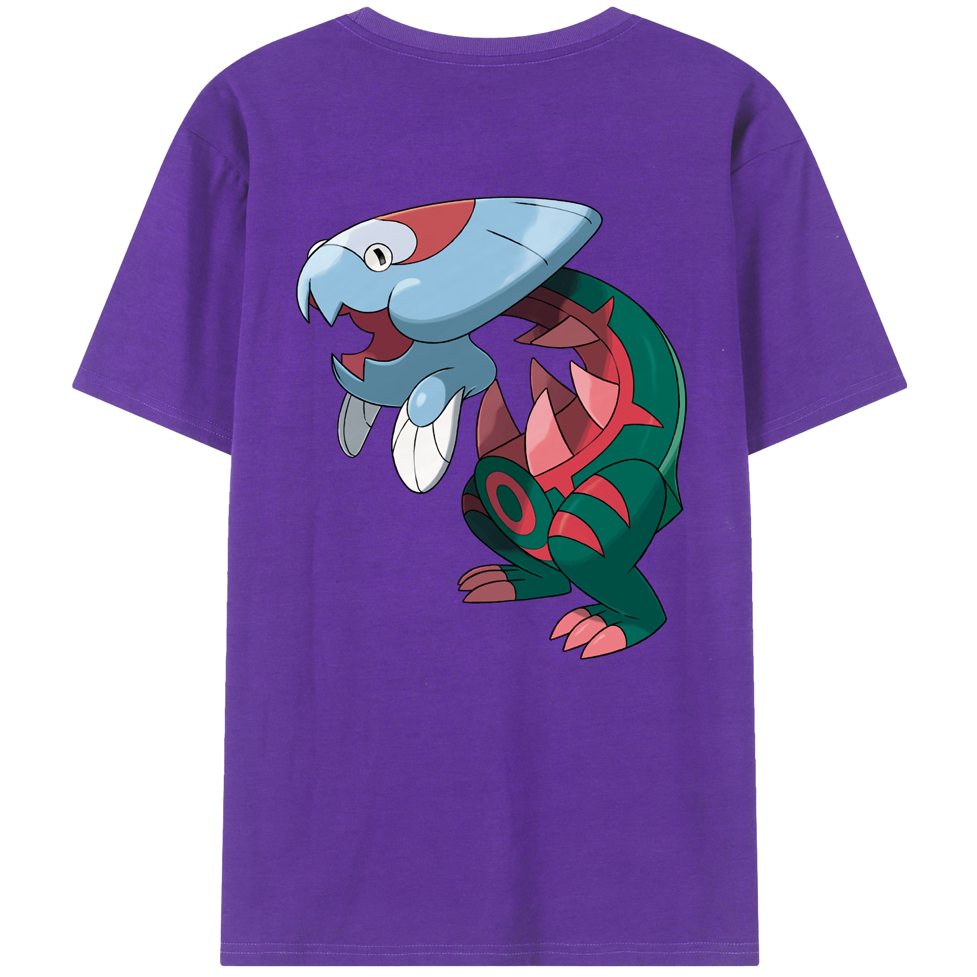 （画像用） ポケットモンスター Pokémon 綿100％ メンズ半袖Tシャツ（バックプリント） 通気性