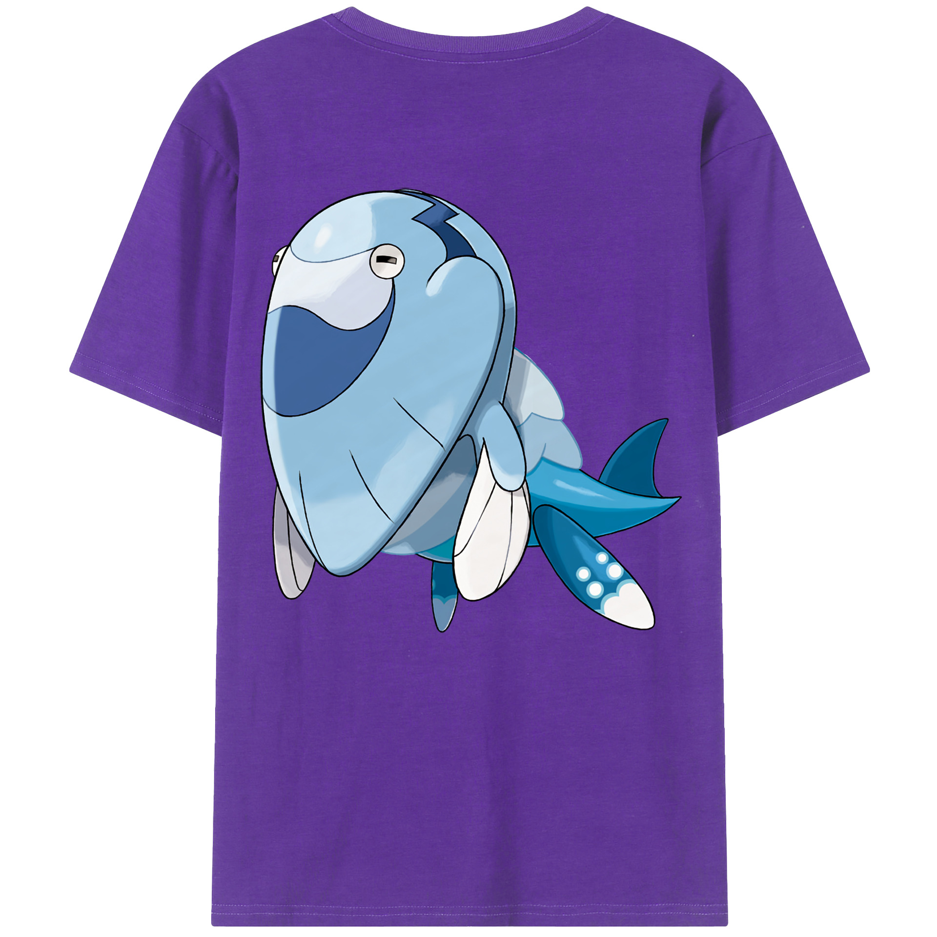 （画像用） ポケットモンスター Pokémon 綿100％ メンズ半袖Tシャツ（バックプリント） 通気性