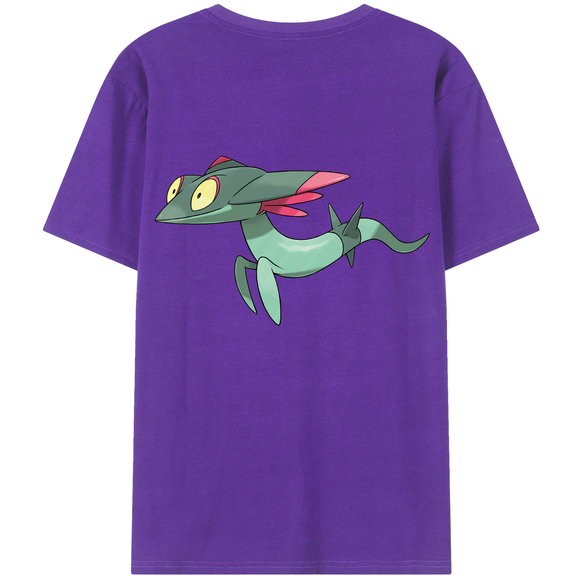 （画像用） ポケットモンスター Pokémon 綿100％ メンズ半袖Tシャツ（バックプリント） 通気性
