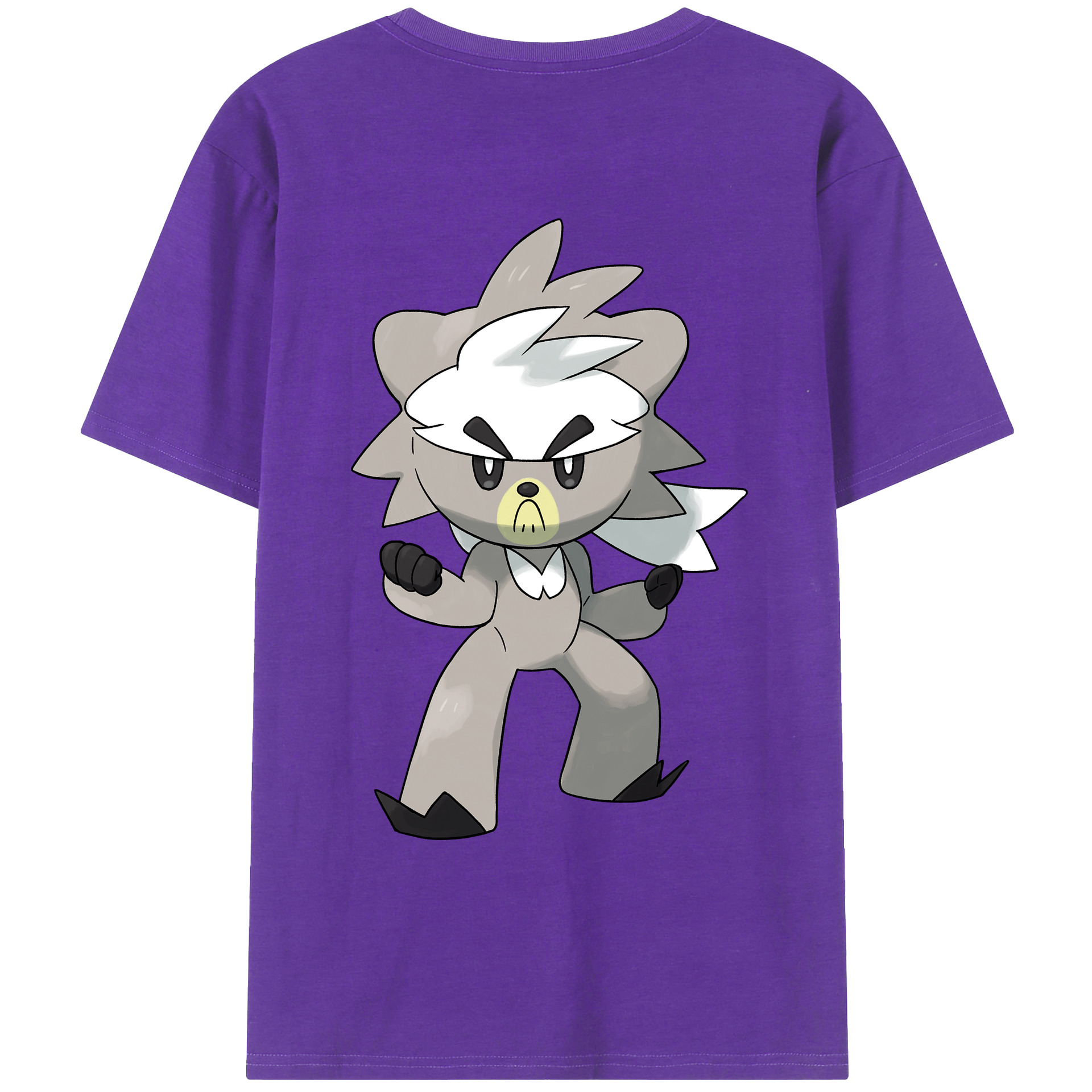 （画像用） ポケットモンスター Pokémon 綿100％ メンズ半袖Tシャツ（バックプリント） 通気性