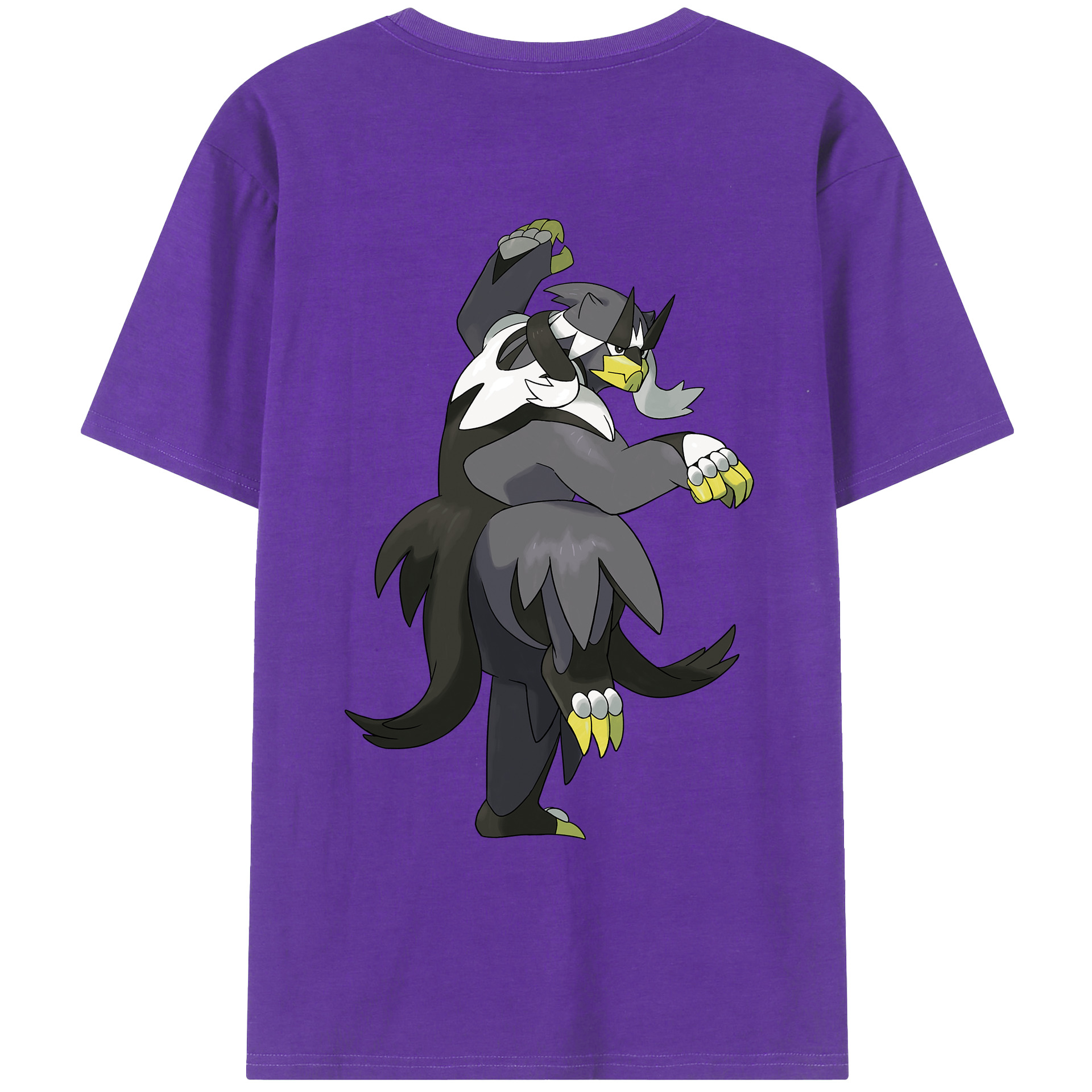 （画像用） ポケットモンスター Pokémon 綿100％ メンズ半袖Tシャツ（バックプリント） 通気性