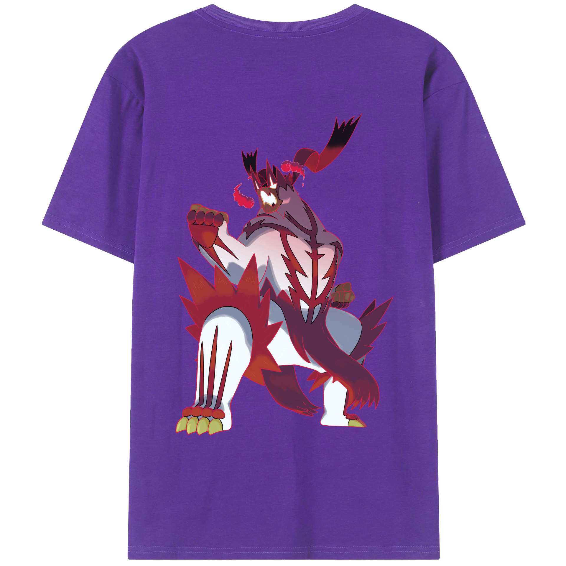 （画像用） ポケットモンスター Pokémon 綿100％ メンズ半袖Tシャツ（バックプリント） 通気性