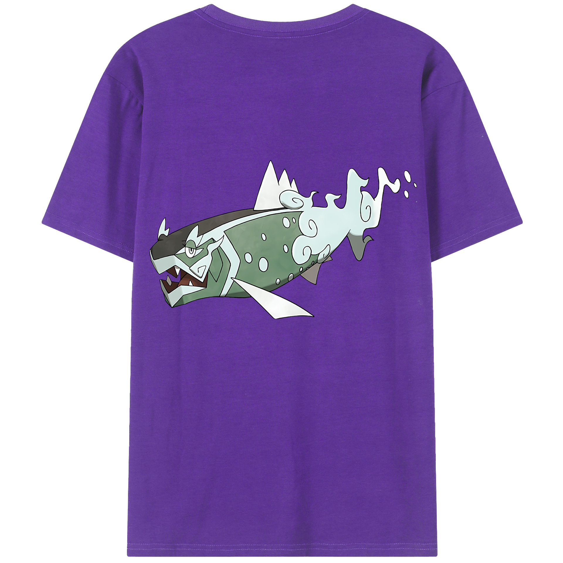 （画像用） ポケットモンスター Pokémon 綿100％ メンズ半袖Tシャツ（バックプリント） 通気性