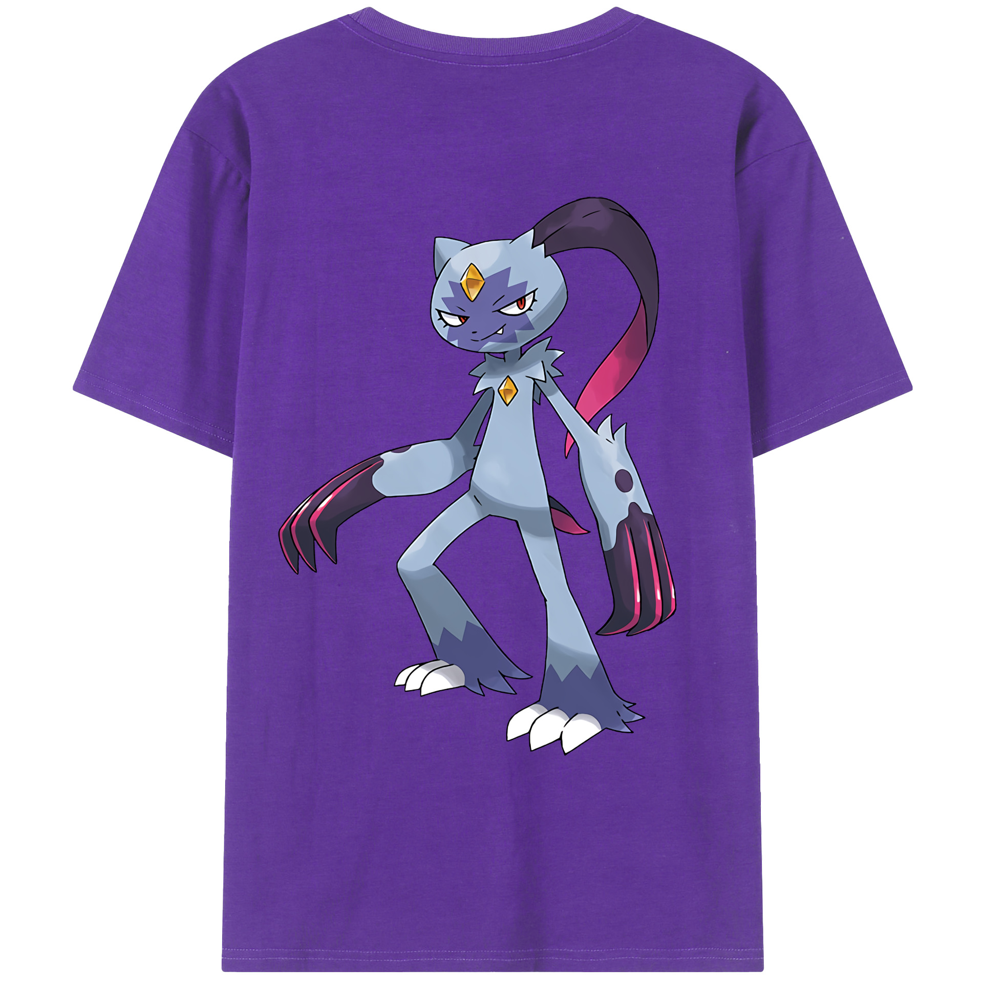 （画像用） ポケットモンスター Pokémon 綿100％ メンズ半袖Tシャツ（バックプリント） 通気性