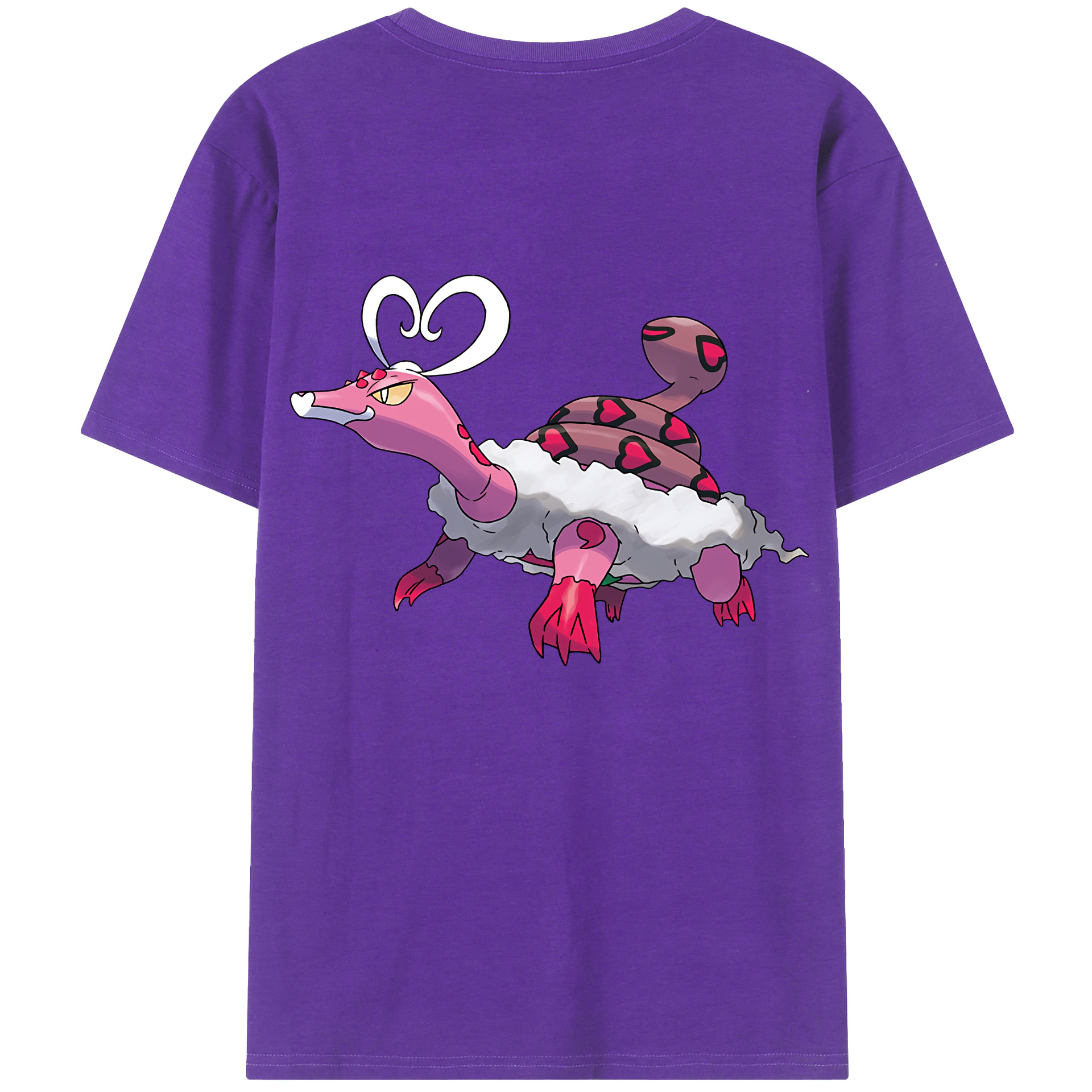 （画像用） ポケットモンスター Pokémon 綿100％ メンズ半袖Tシャツ（バックプリント） 通気性