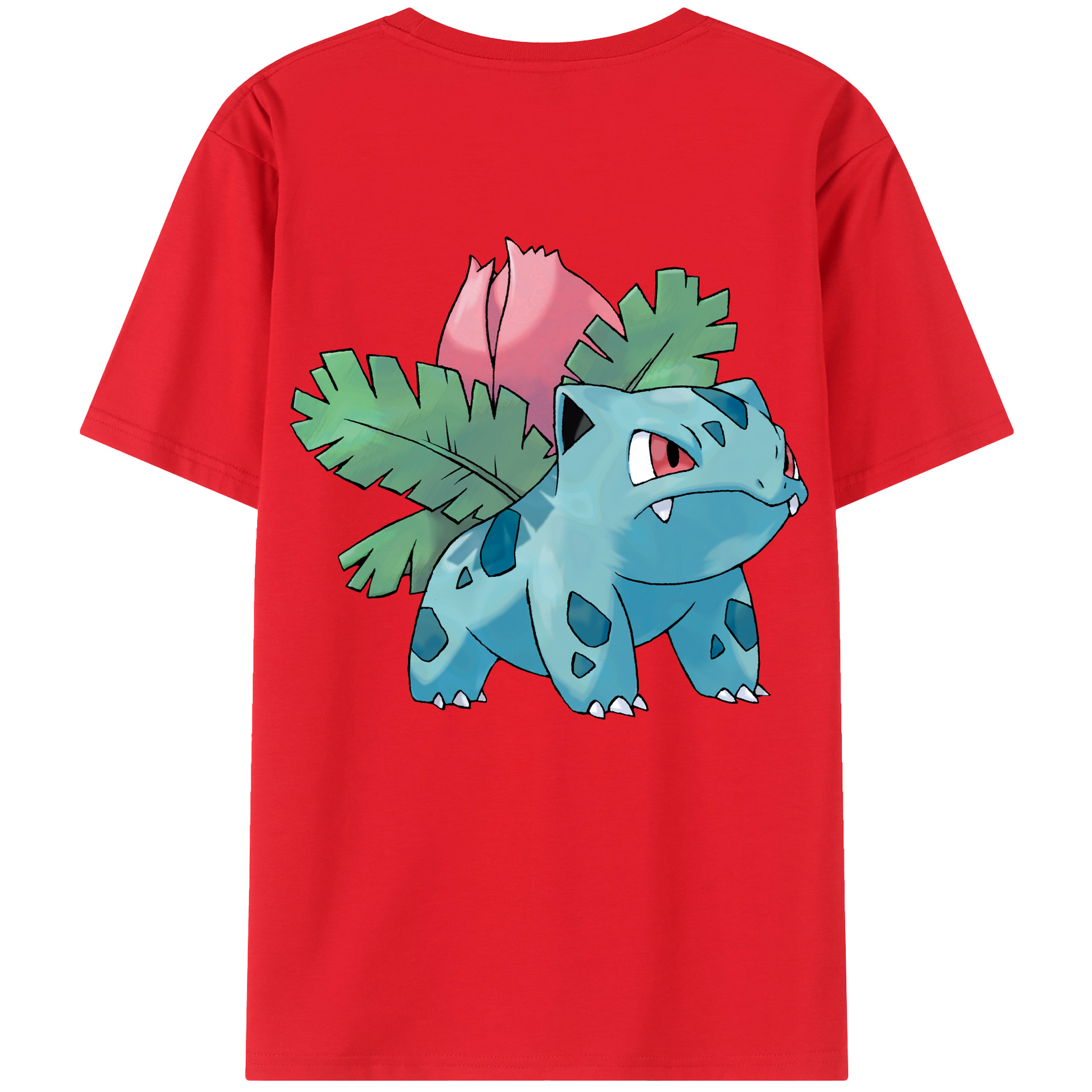 （画像用） ポケットモンスター Pokémon 綿100％ メンズ半袖Tシャツ（バックプリント） 通気性