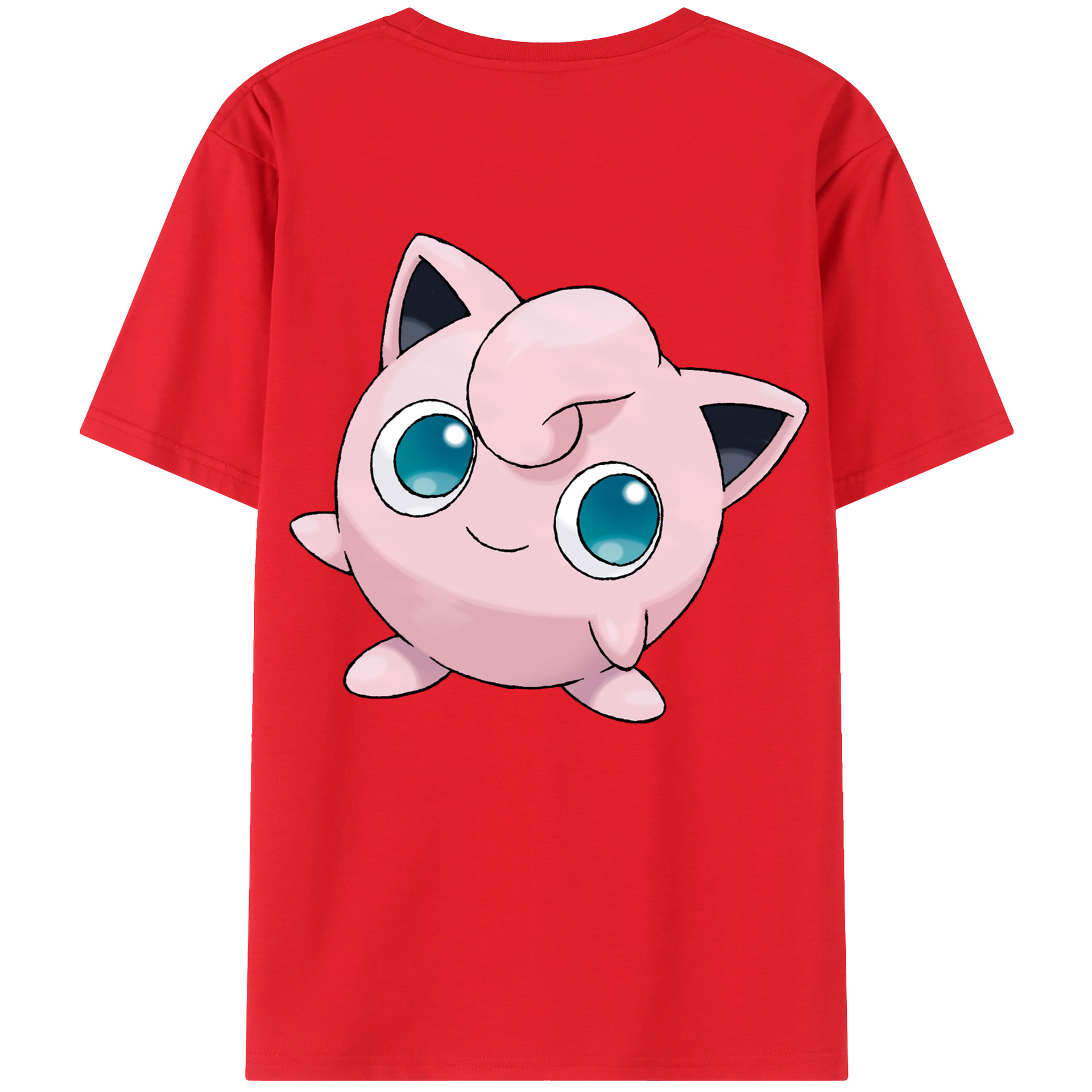 （画像用） ポケットモンスター Pokémon 綿100％ メンズ半袖Tシャツ（バックプリント） 通気性