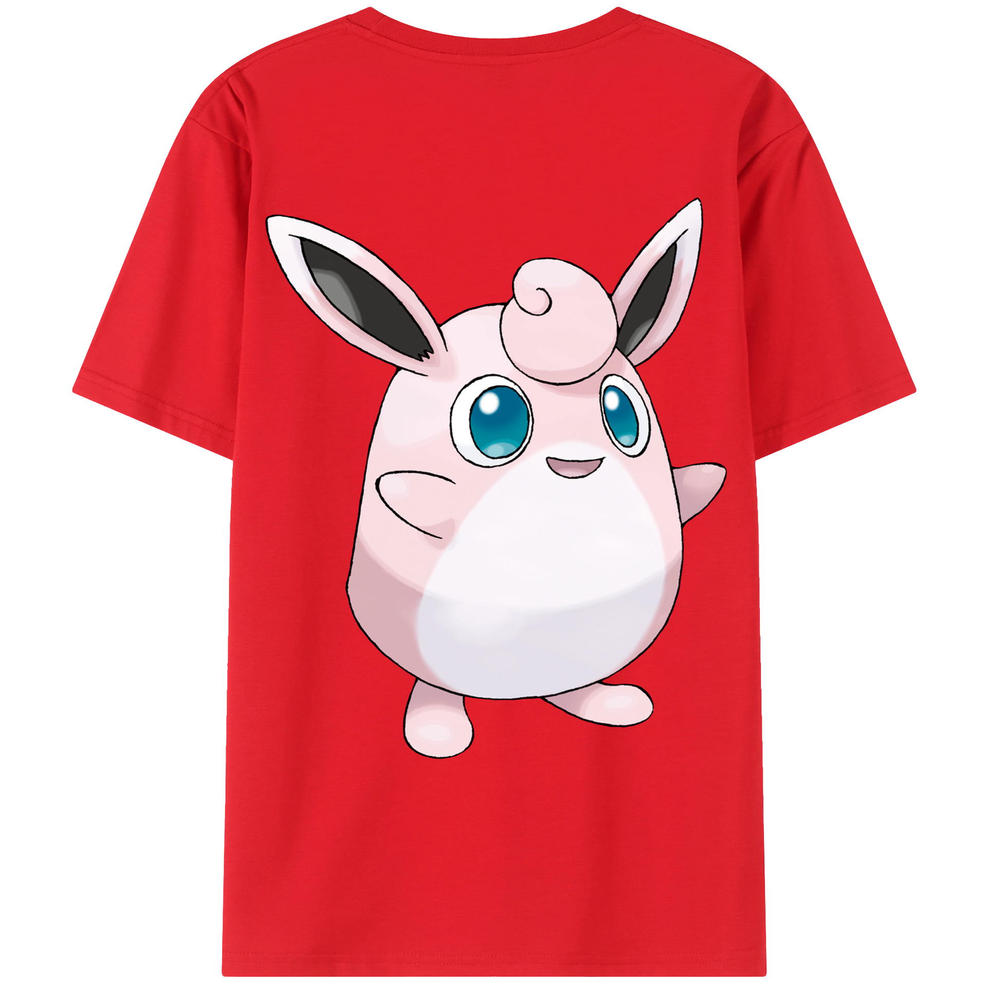 （画像用） ポケットモンスター Pokémon 綿100％ メンズ半袖Tシャツ（バックプリント） 通気性