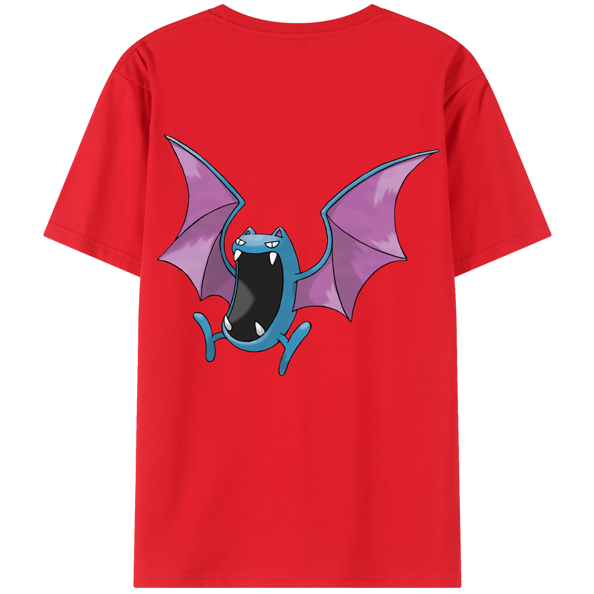 （画像用） ポケットモンスター Pokémon 綿100％ メンズ半袖Tシャツ（バックプリント） 通気性
