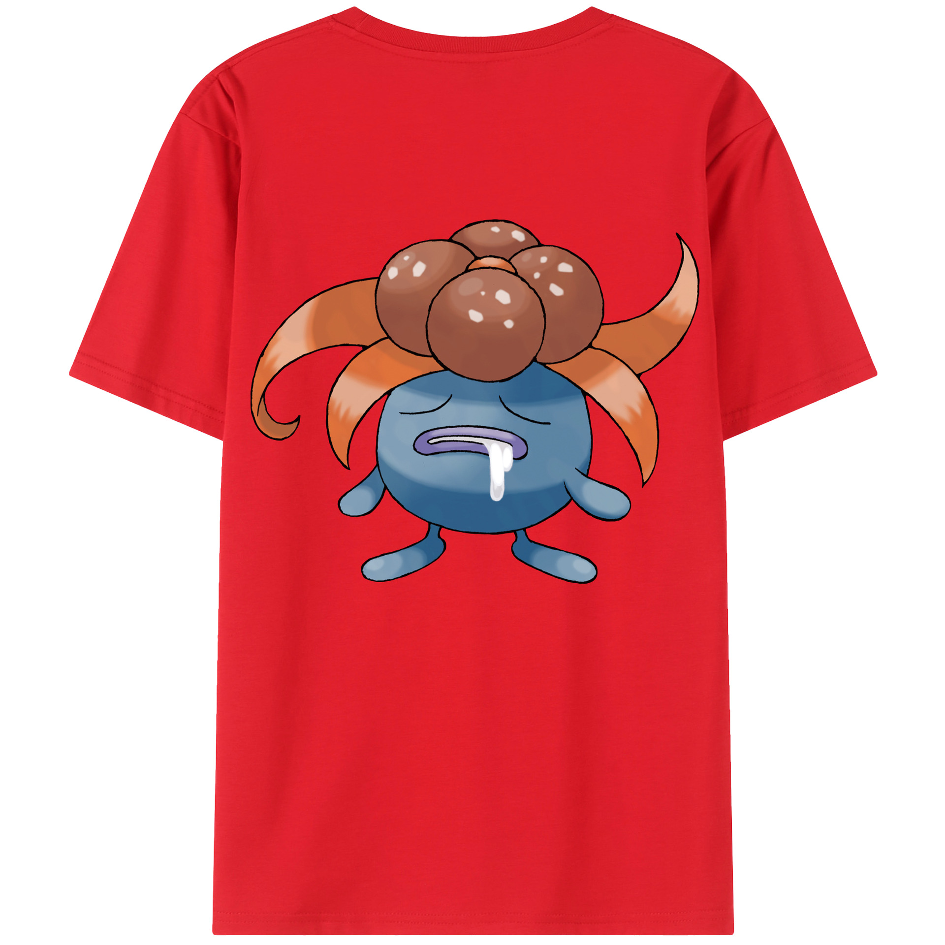 （画像用） ポケットモンスター Pokémon 綿100％ メンズ半袖Tシャツ（バックプリント） 通気性