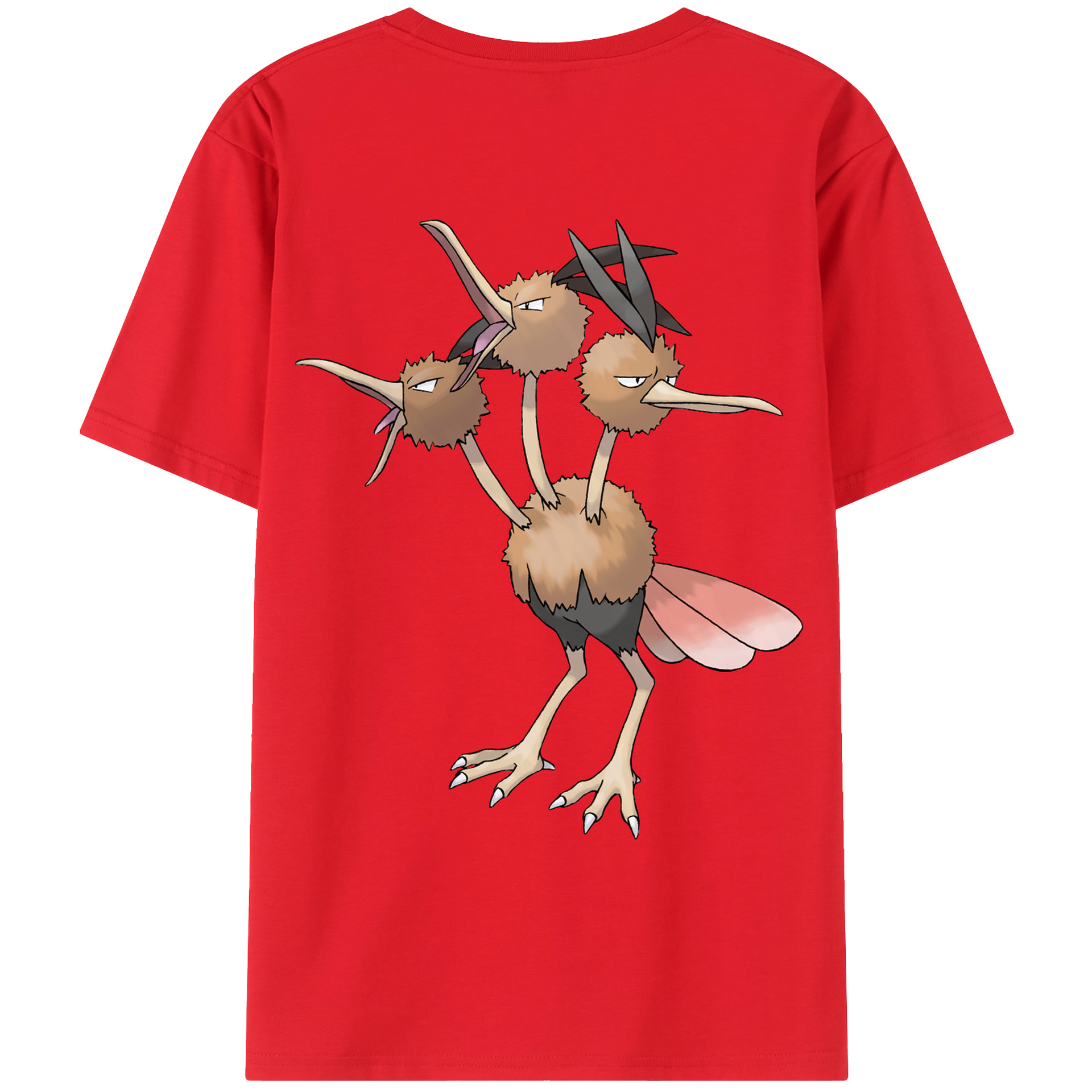 （画像用） ポケットモンスター Pokémon 綿100％ メンズ半袖Tシャツ（バックプリント） 通気性