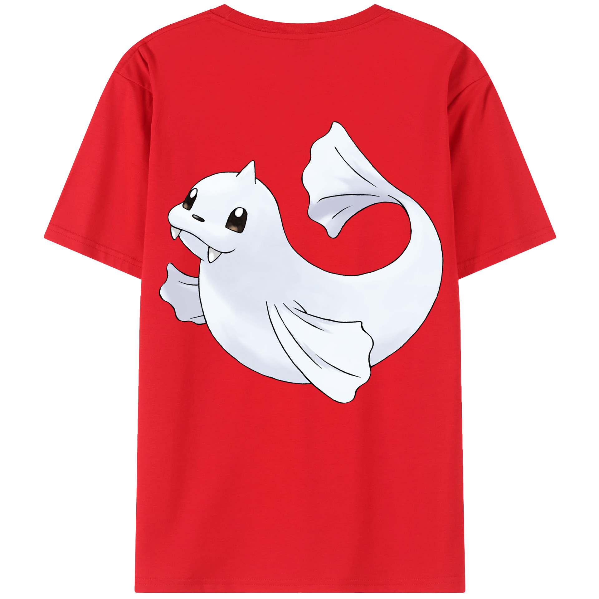 （画像用） ポケットモンスター Pokémon 綿100％ メンズ半袖Tシャツ（バックプリント） 通気性